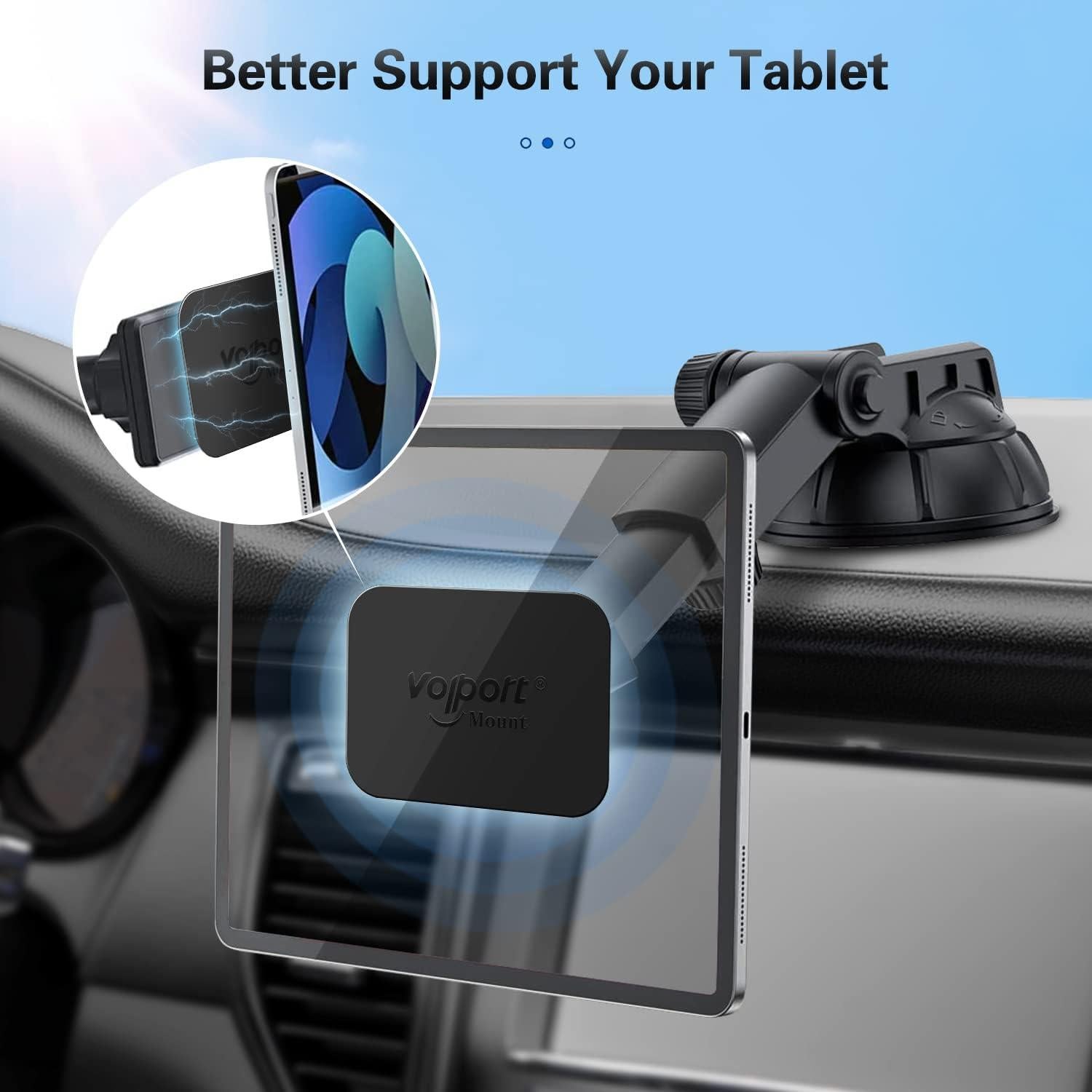 Placas Metálicas Adhesivas VOLPORT para Soporte de Teléfono