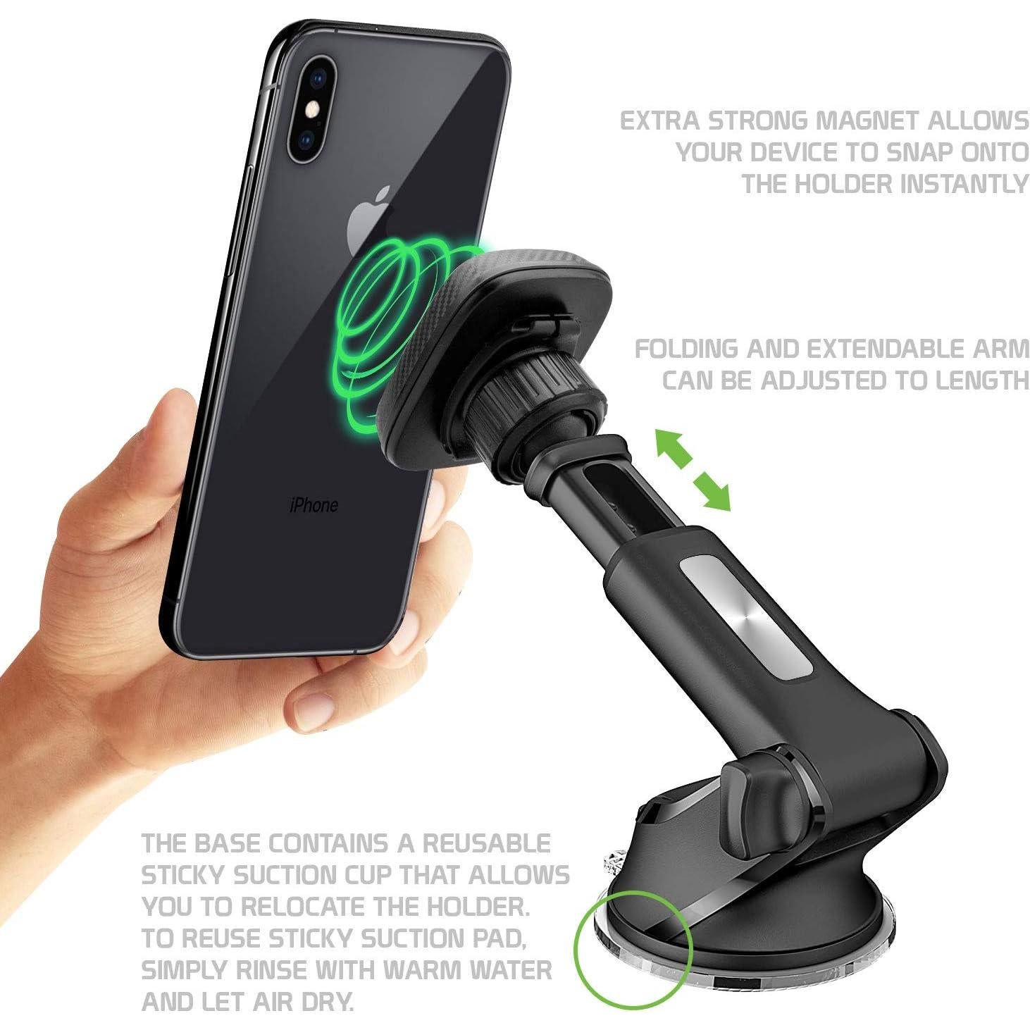 Soporte Magnético para Teléfono de Auto Cellet, Brazo Telescópico
