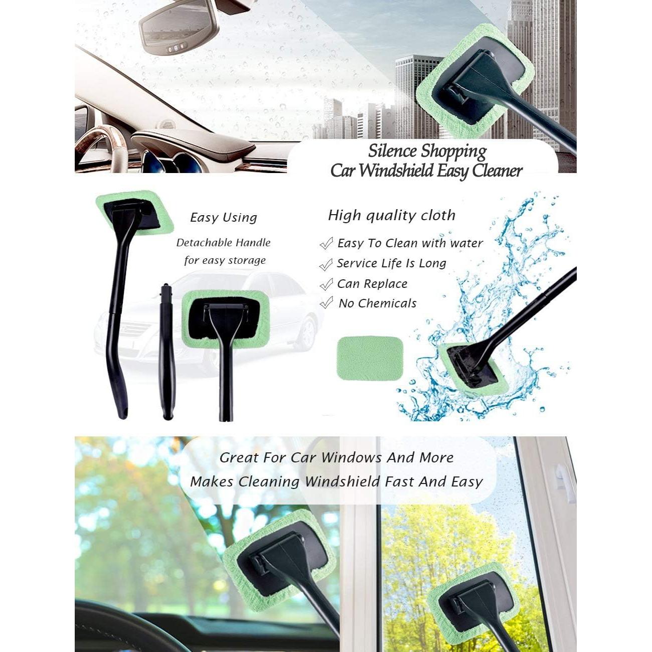 Limpiador de Parabrisas de Microfibra Silence Shopping con 2 Paños
