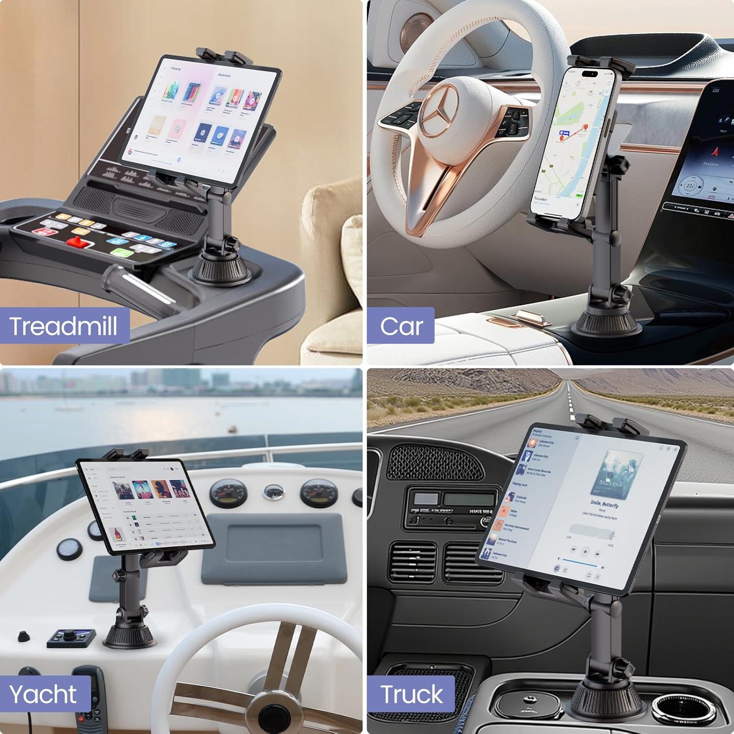 Soporte para Tablet en Portavasos OHLPRO, Ajustable 5-13"