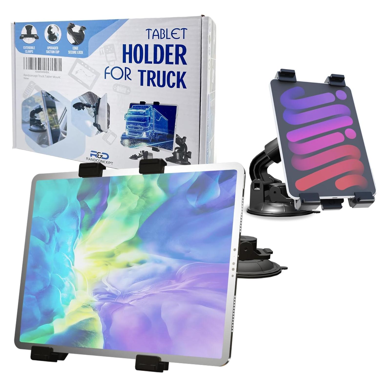 Soporte de Tableta para Coche Randconcept 360° para iPad y Galaxy Tab