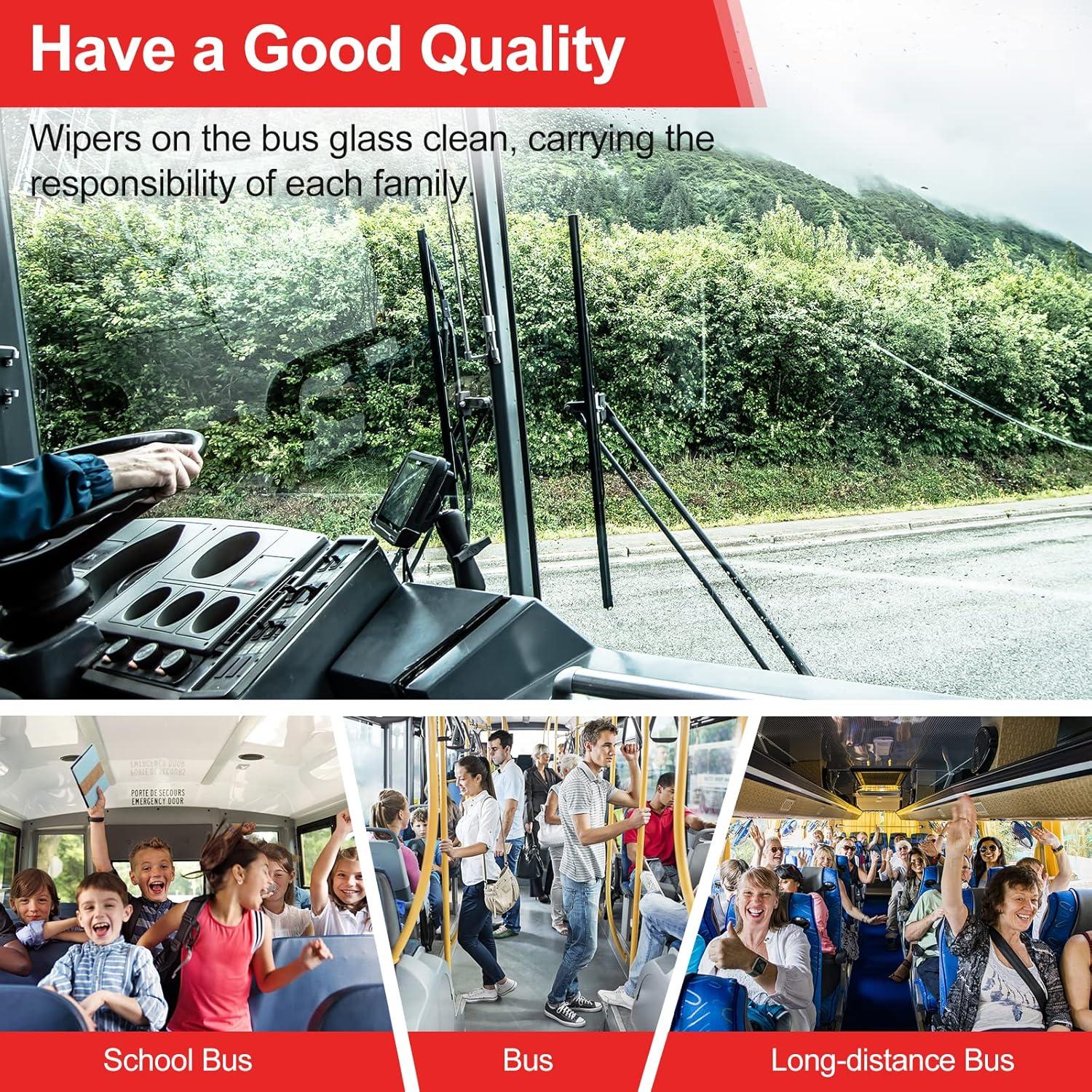 Limpiaparabrisas HOOJUKE 81 cm para RV con ganchos en J y tabletas