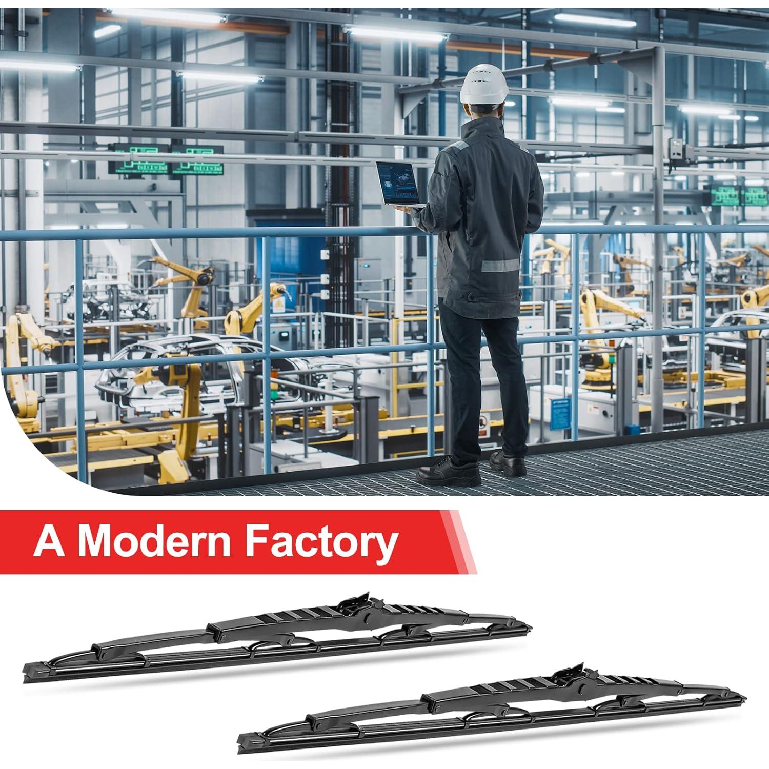 Limpiaparabrisas HOOJUKE 81 cm para RV con ganchos en J y tabletas