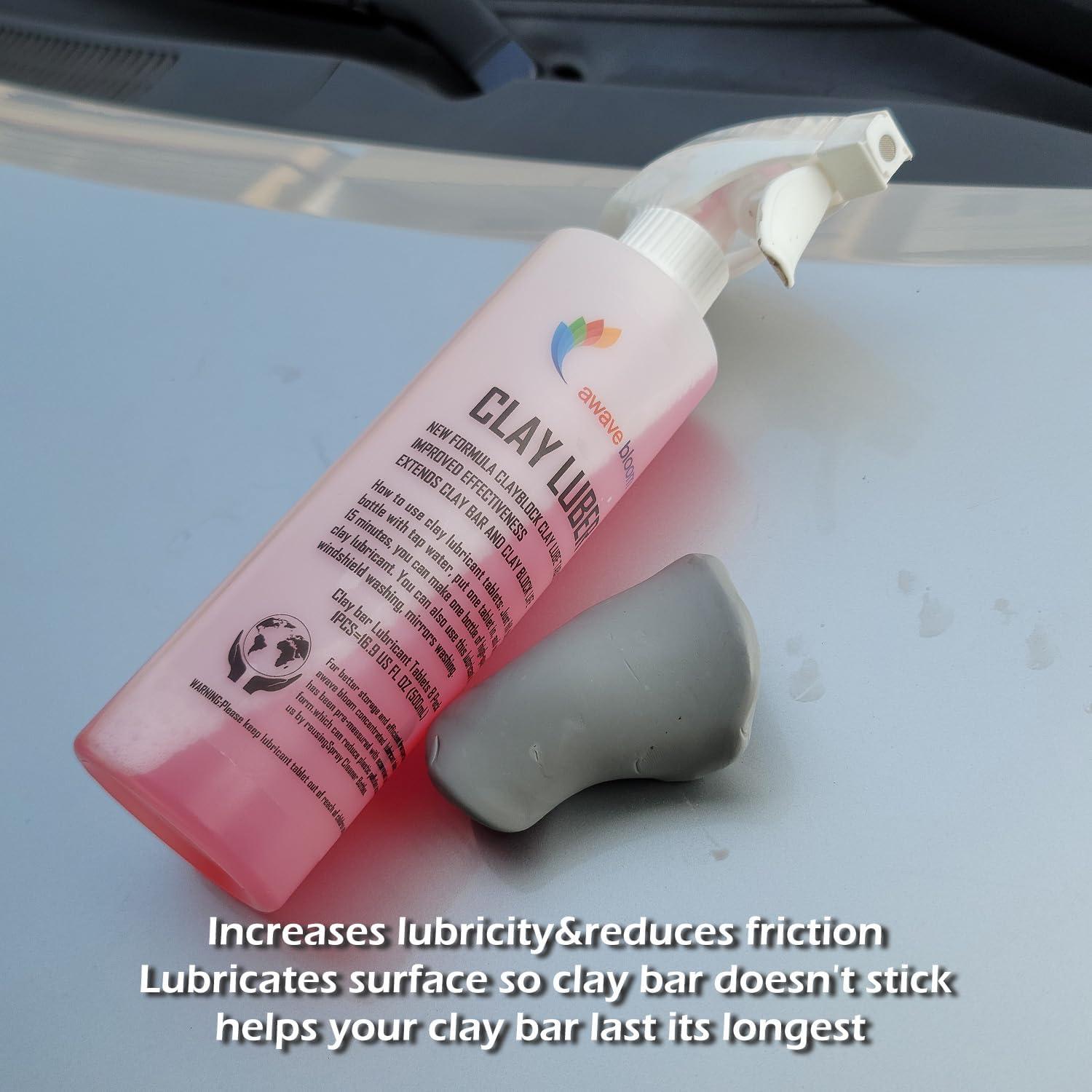 Kit de Detailing Auto Awave Bloom - 10 Barras Arcilla + 8 Tabletas Lubricante