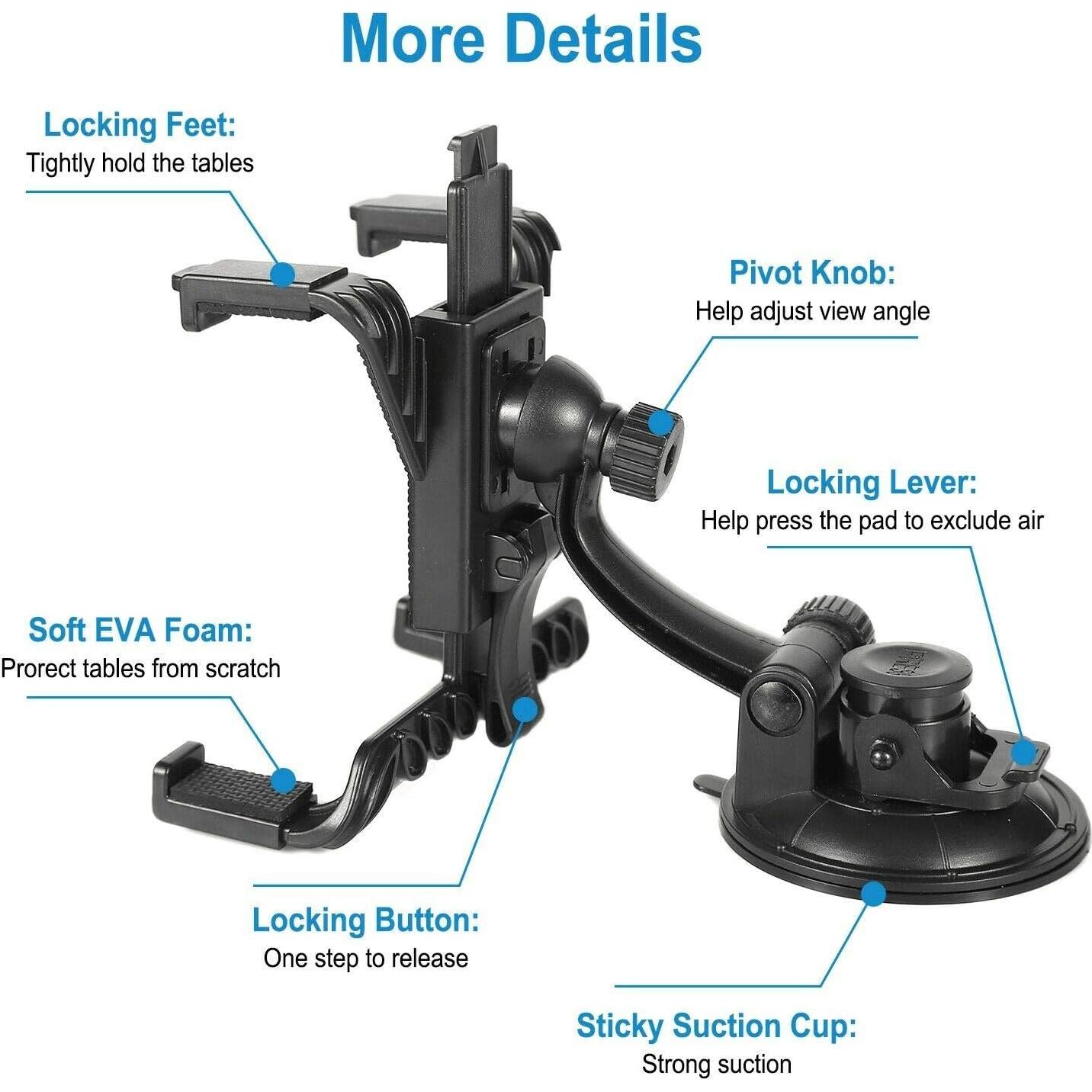 Soporte para Parabrisas Ramtech BWM-700-KT Ajustable 7-10.1"