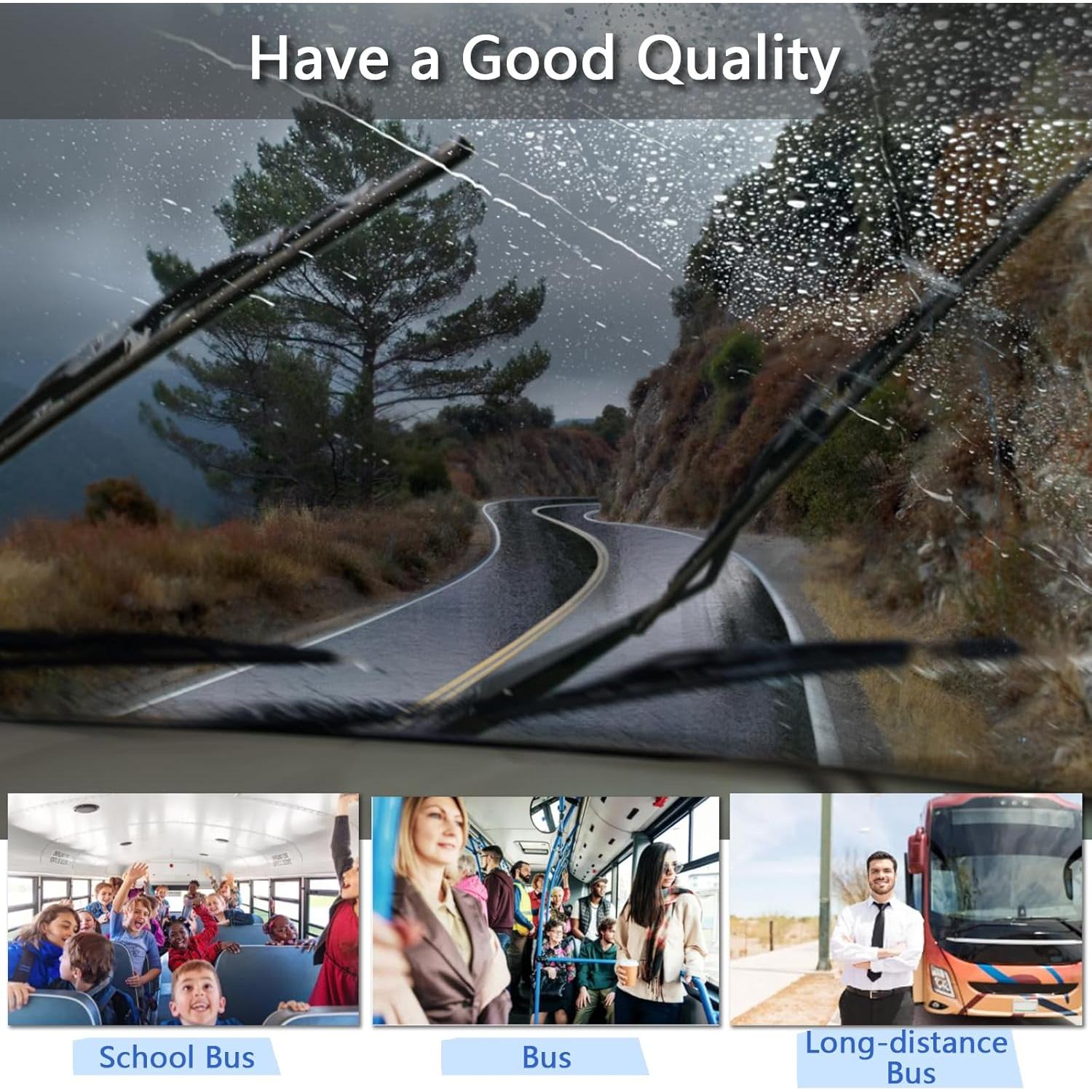 Limpiaparabrisas RV MYEONGD 40" Alta Resistencia + 20 Tabletas