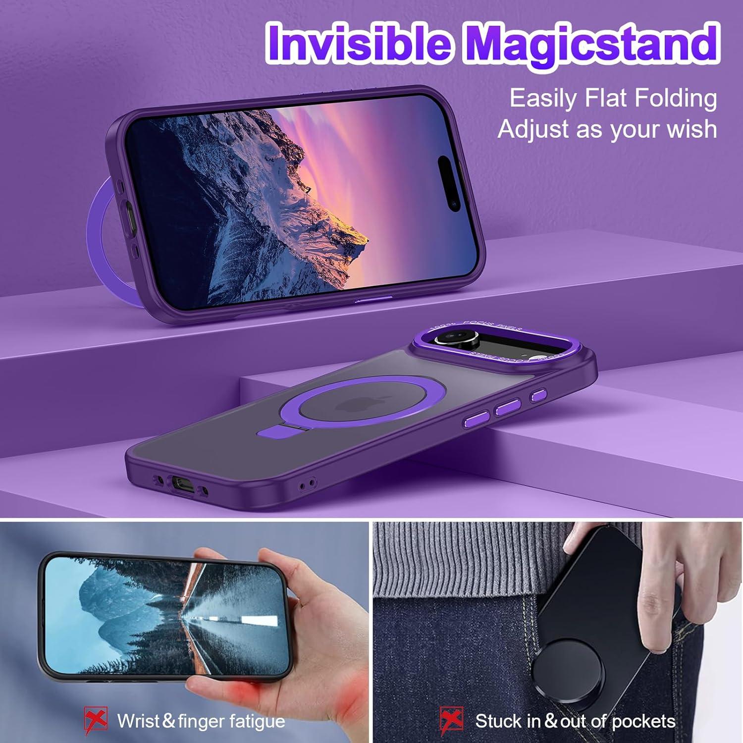 Funda Lamcase para iPhone 17 Air - Antichoque Magnética Púrpura