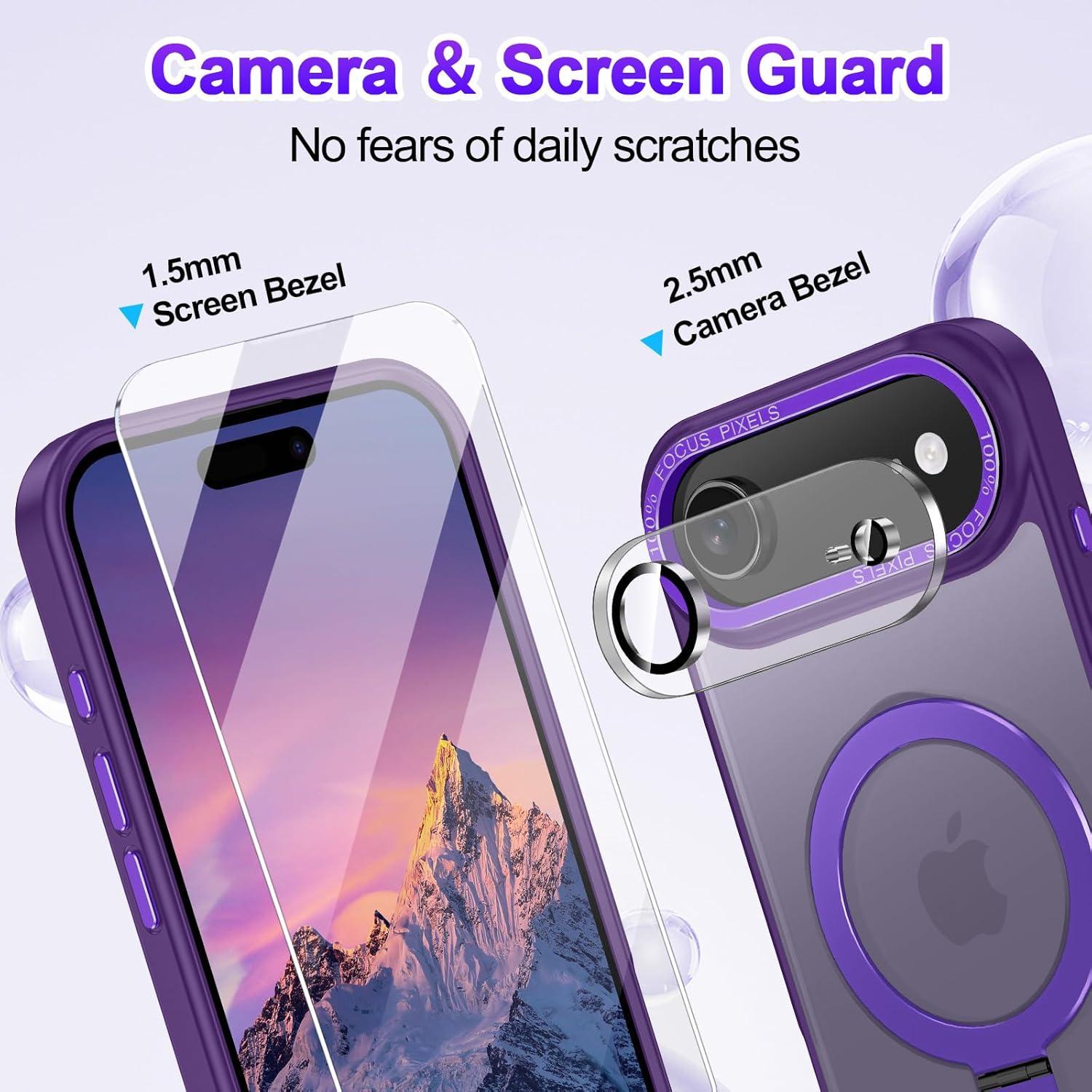 Funda Lamcase para iPhone 17 Air - Antichoque Magnética Púrpura