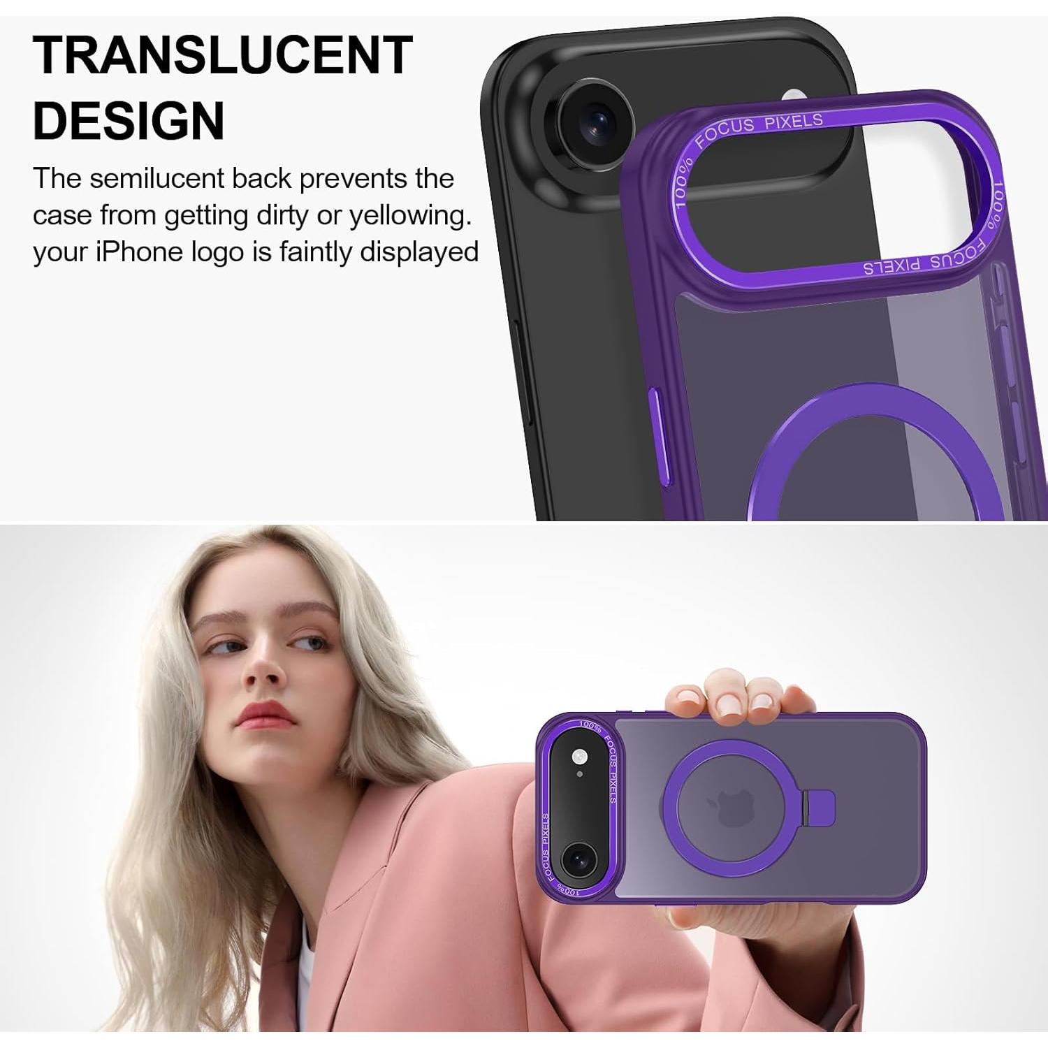 Funda Lamcase para iPhone 17 Air - Antichoque Magnética Púrpura