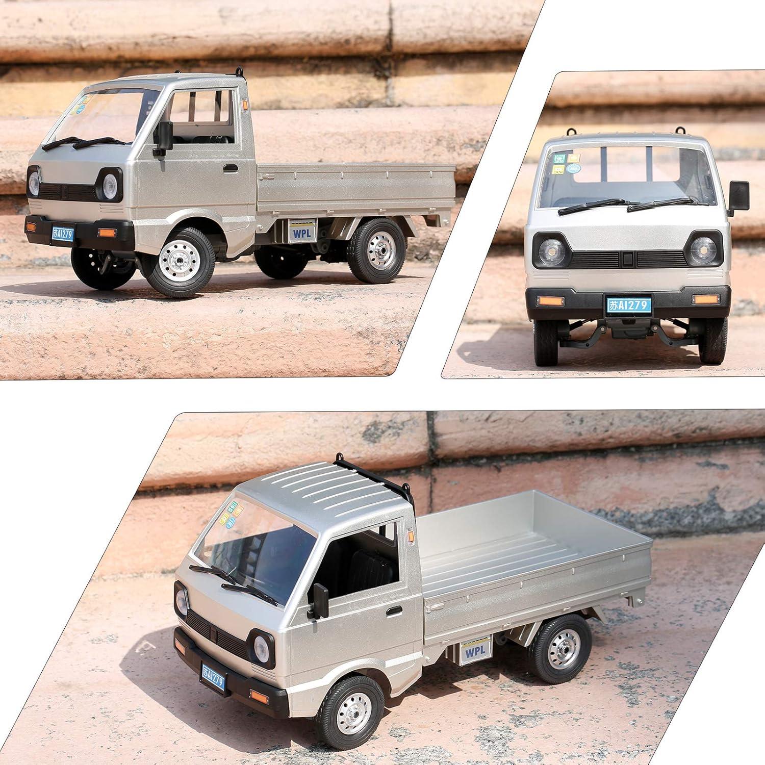 GoolRC Coche RC WPL D12 1/10 20 km/h LED 3 Baterías