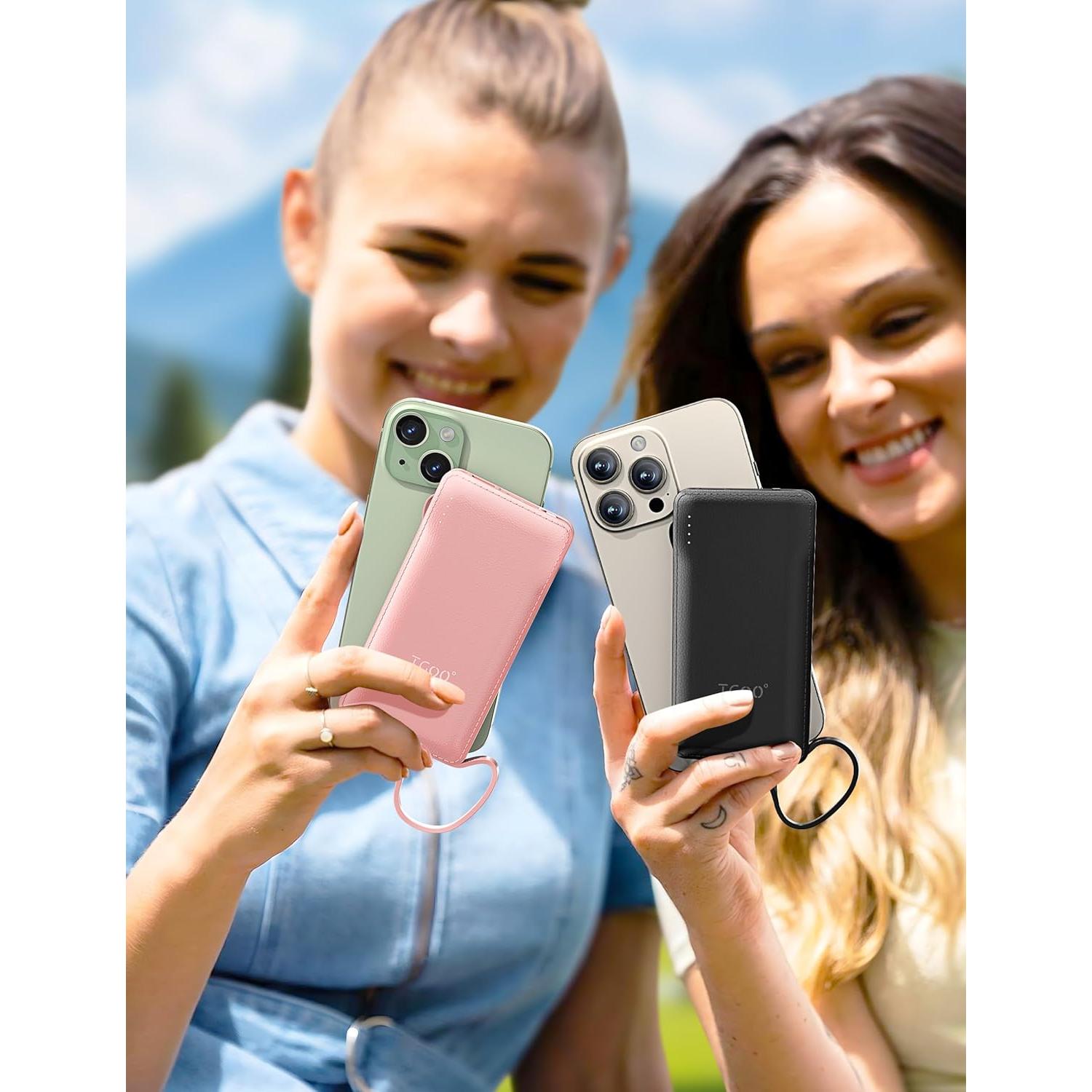 Cargador Portátil TG90° 10000mAh 2 Pack Slim con Cables