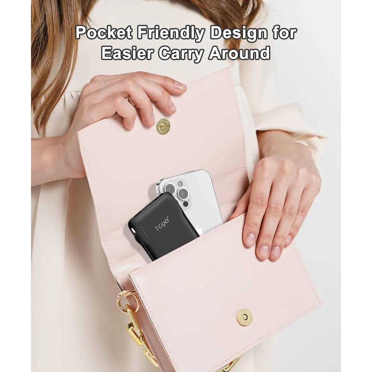 Cargador Portátil TG90° 10000mAh 2 Pack Slim con Cables