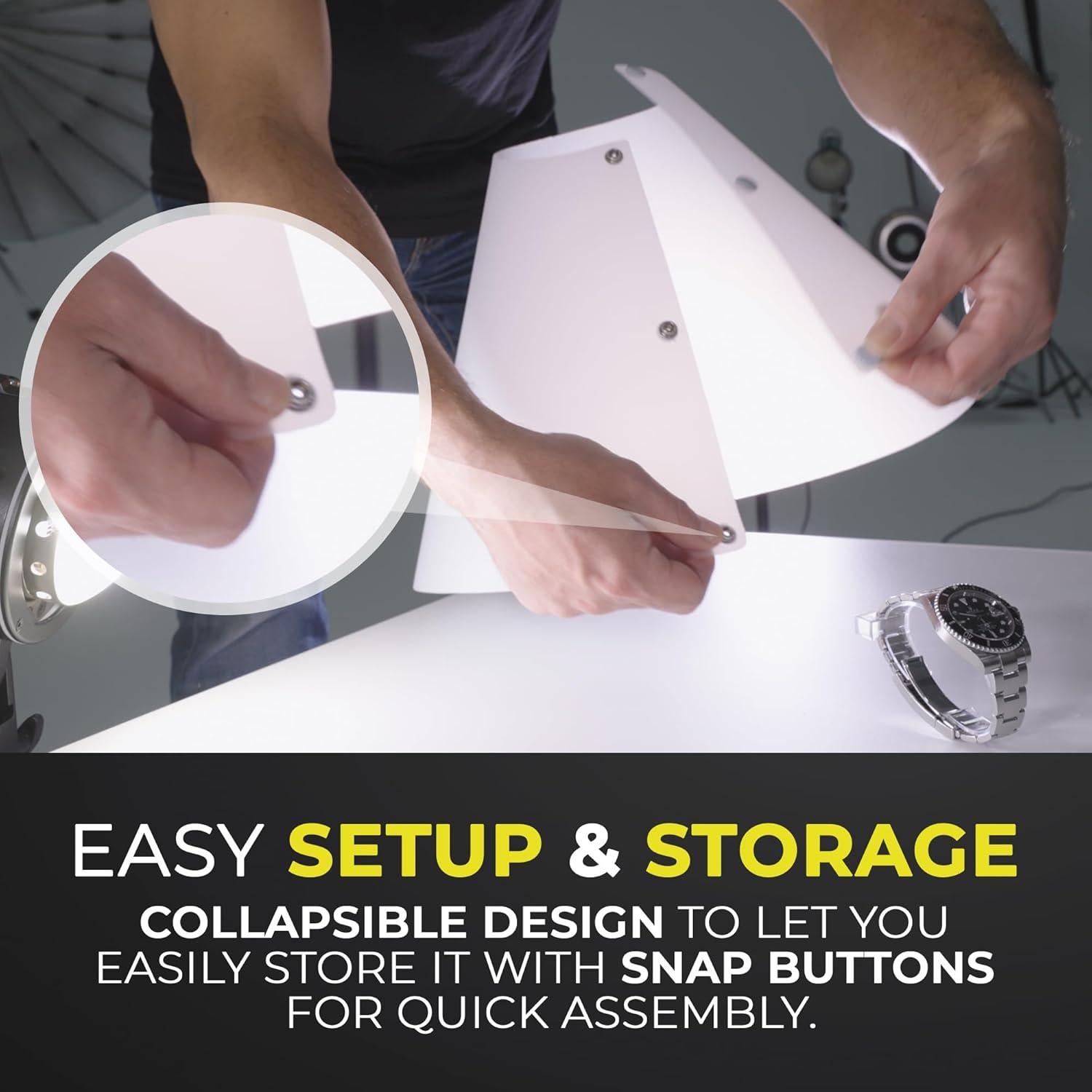 Cono de Luz Difusor V-Flat World - Kit 3 Piezas para Fotografía