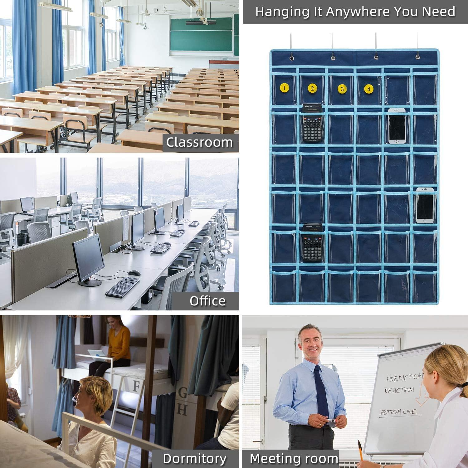 Organizador de Bolsillos SAVERHO 36 Bolsillos Transparentes Azul