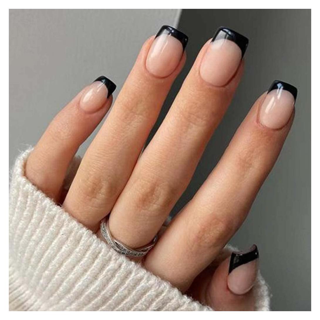 Uñas Falsas Francesas Cortas Nude Foccna - 36 Piezas