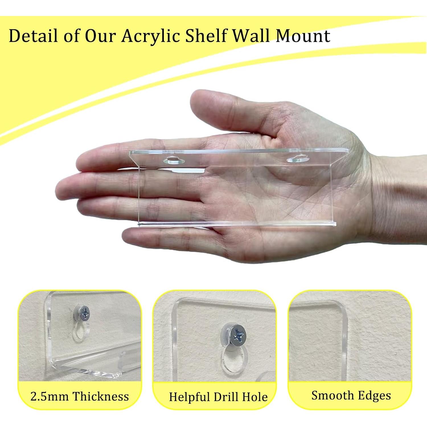 Estantes Acrílicos Transparentes Cityjoy 4" para Discos de Vinilo - 8 Pcs