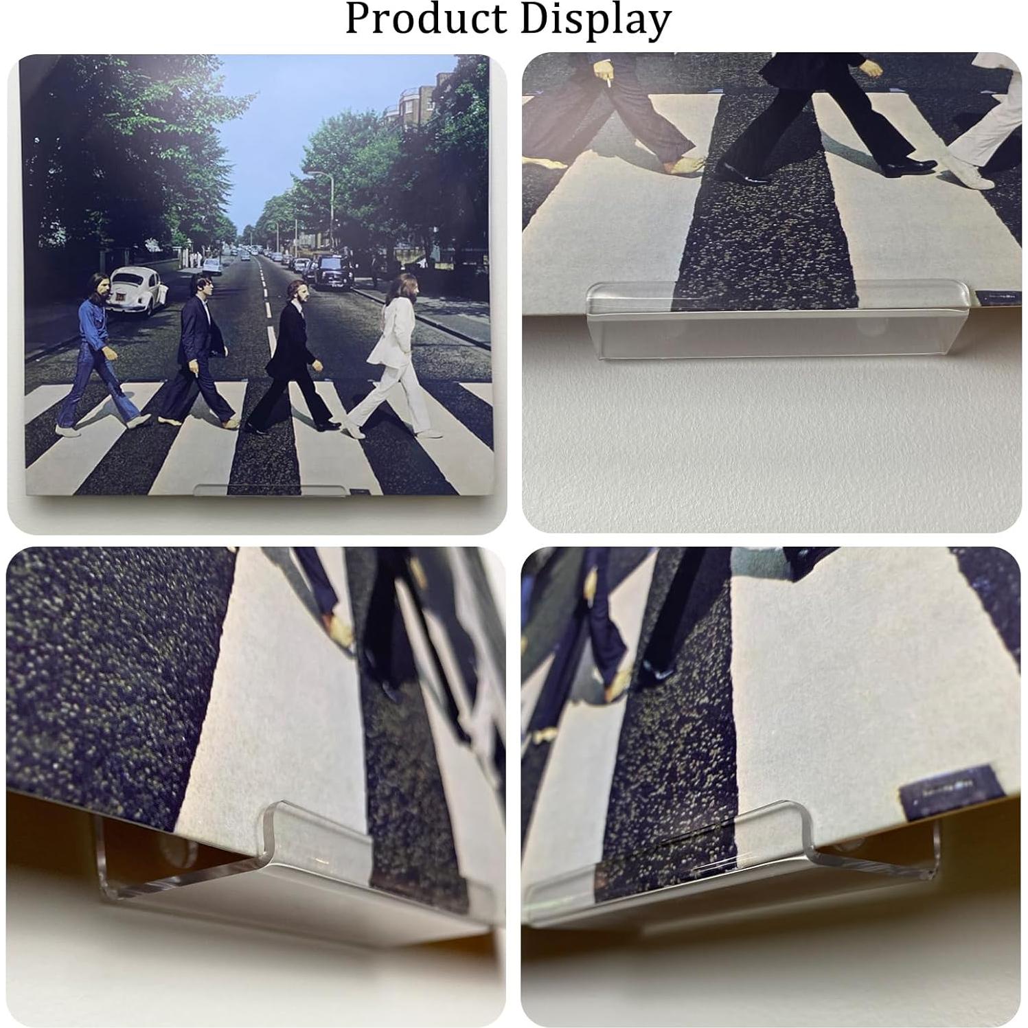 Estantes Acrílicos Transparentes Cityjoy 4" para Discos de Vinilo - 8 Pcs