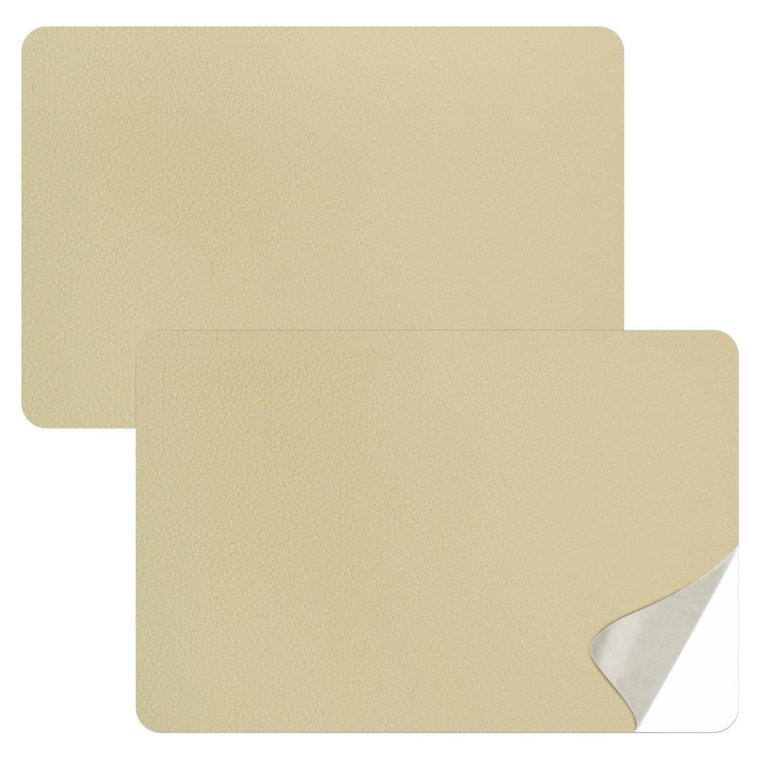 Parche de Reparación de Cuero Autoadhesivo Silllule 20x28 cm Beige