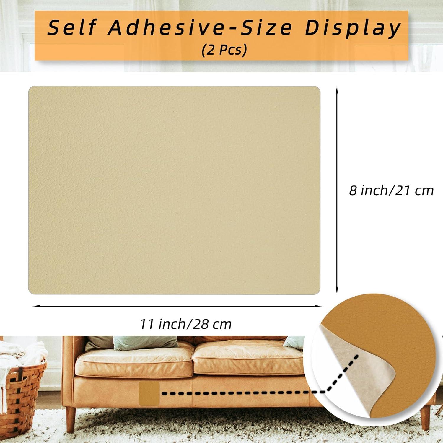 Parche de Reparación de Cuero Autoadhesivo Silllule 20x28 cm Beige