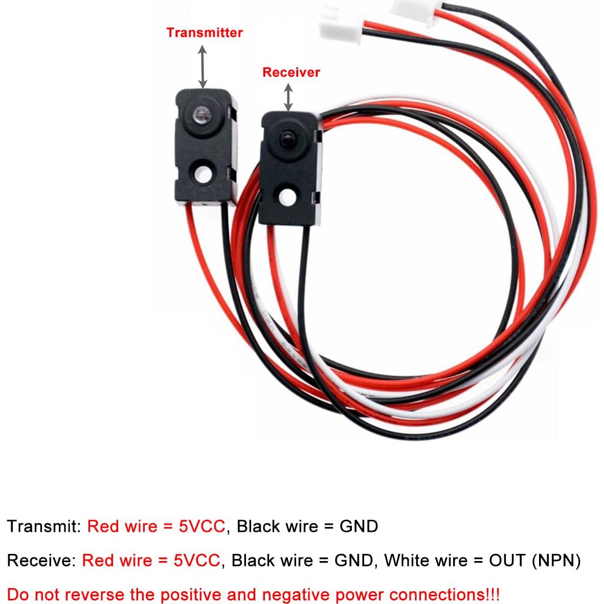 Sensor de haz de ruptura IR F5 Treedix 1m 20mA NPN