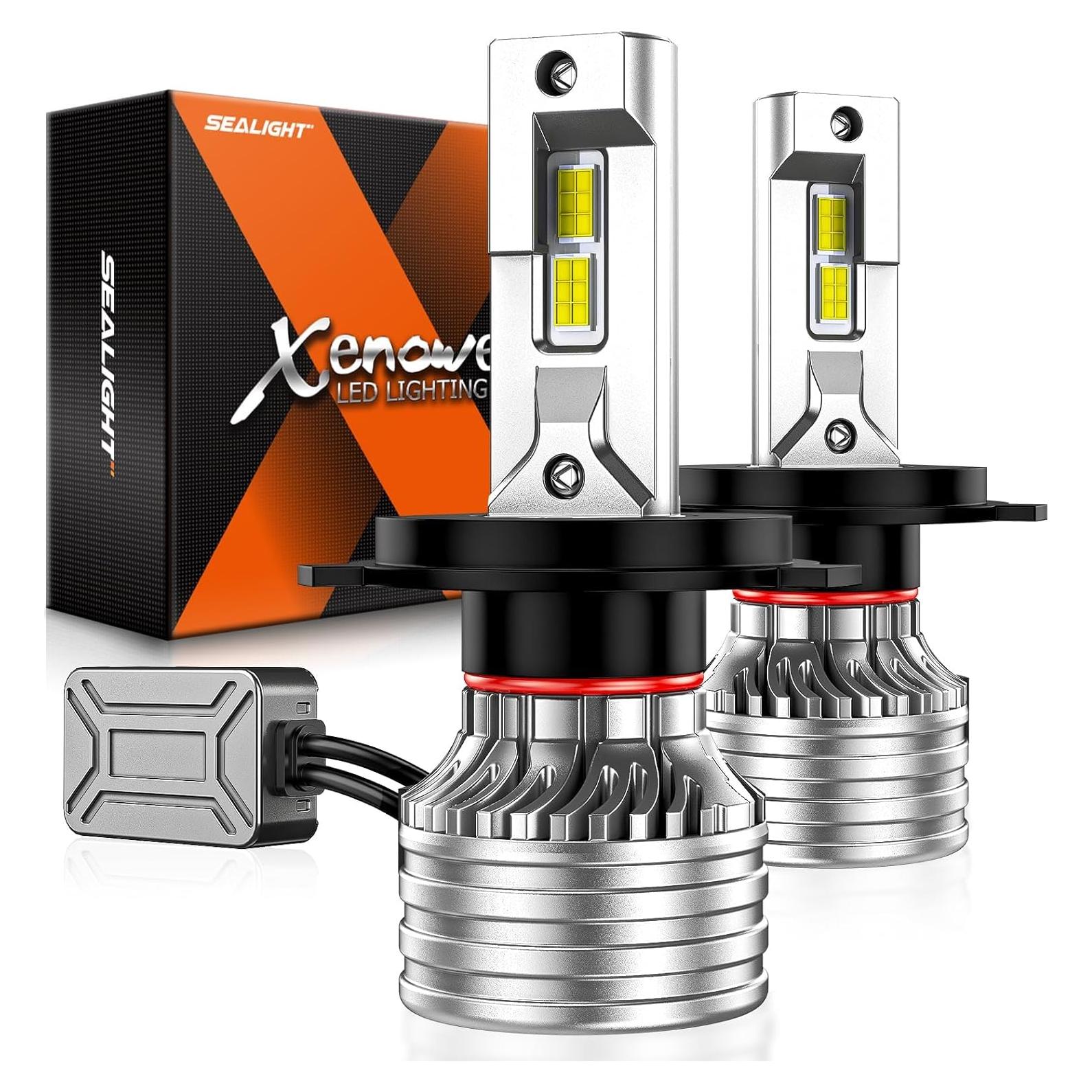 Bombillas de Niebla SEALIGHT H4 55000 LM 6500K Paquete de 2