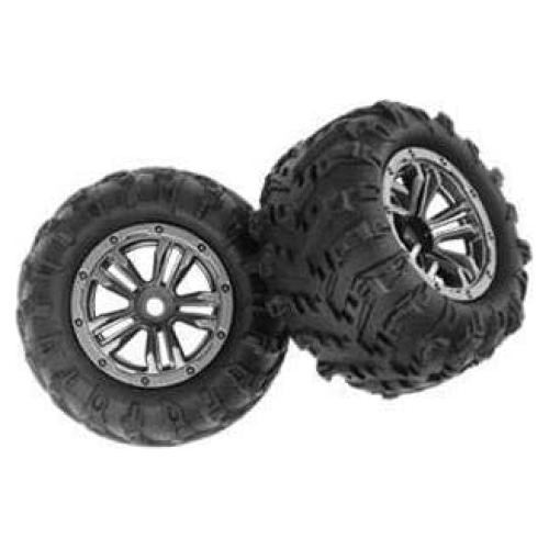LAEGENDARY Neumáticos para Camión RC Triton TR-ZJ02 - 2 Piezas