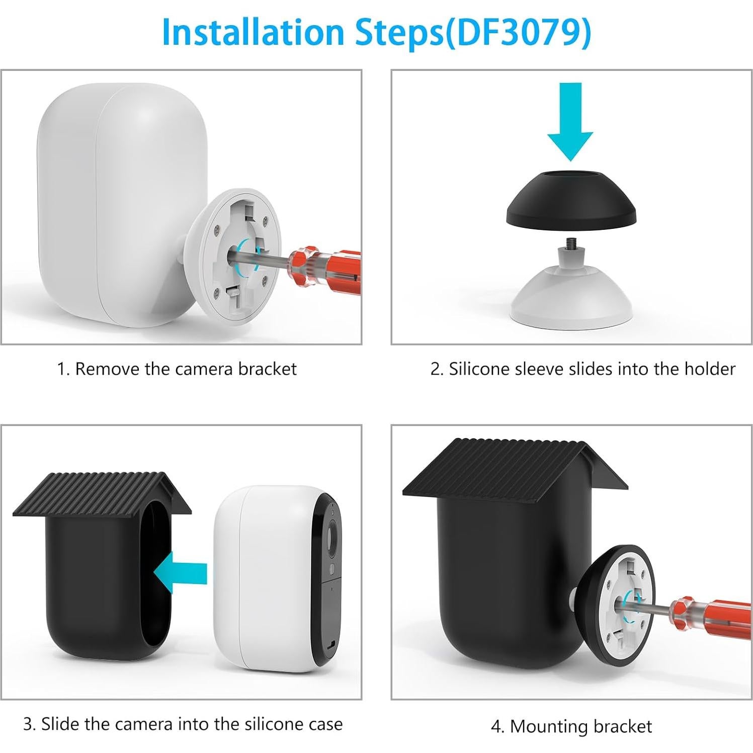 Funda de Silicona KOROAO para Cámara Arlo Essential 2da Gen
