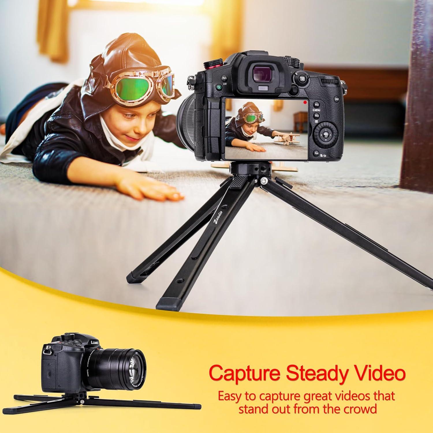 Soporte de trípode Zeadio ajustable para cámara y gimbal