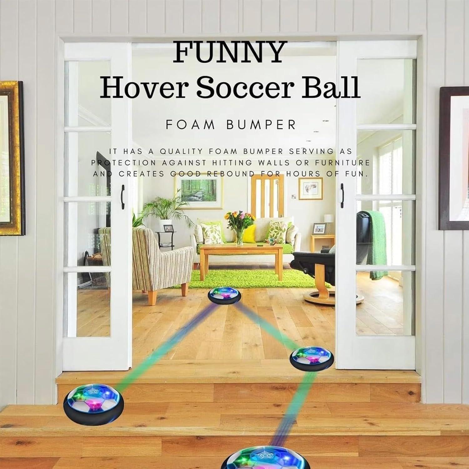 Pelota de Fútbol Flotante Recargable Vibzonfu con LED 55.88cm