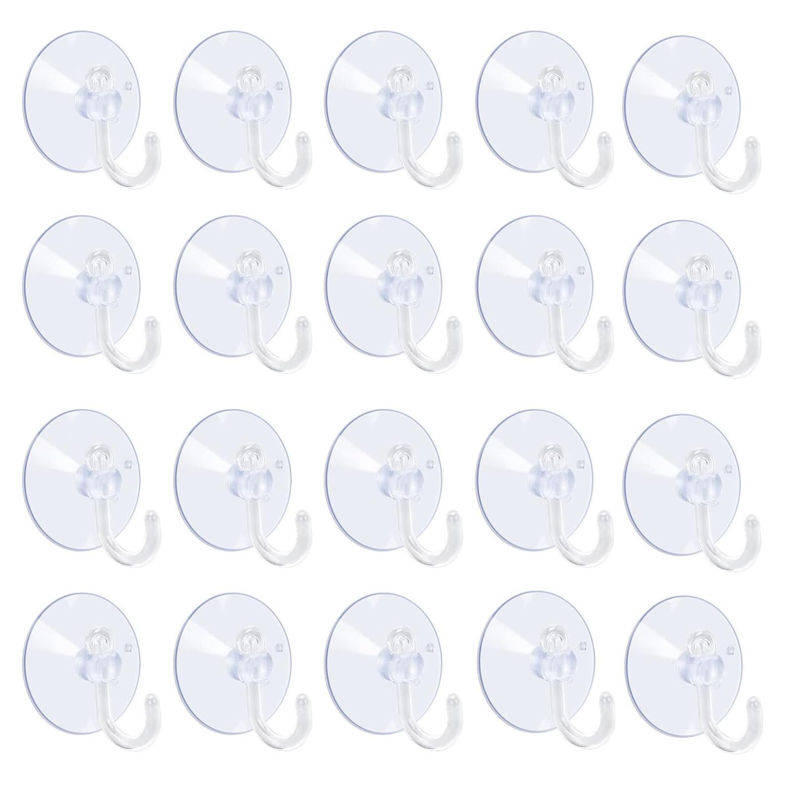 Ventosas Transparentes AQUANEAT 20 Piezas 3.05 cm para Hogar