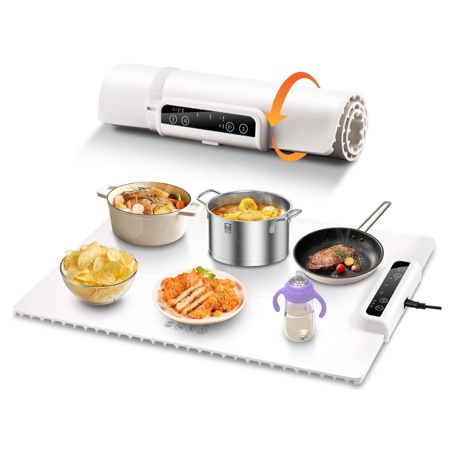 Alfombrilla Calentadora Eléctrica QUEENLINK Beige 3 Temperaturas