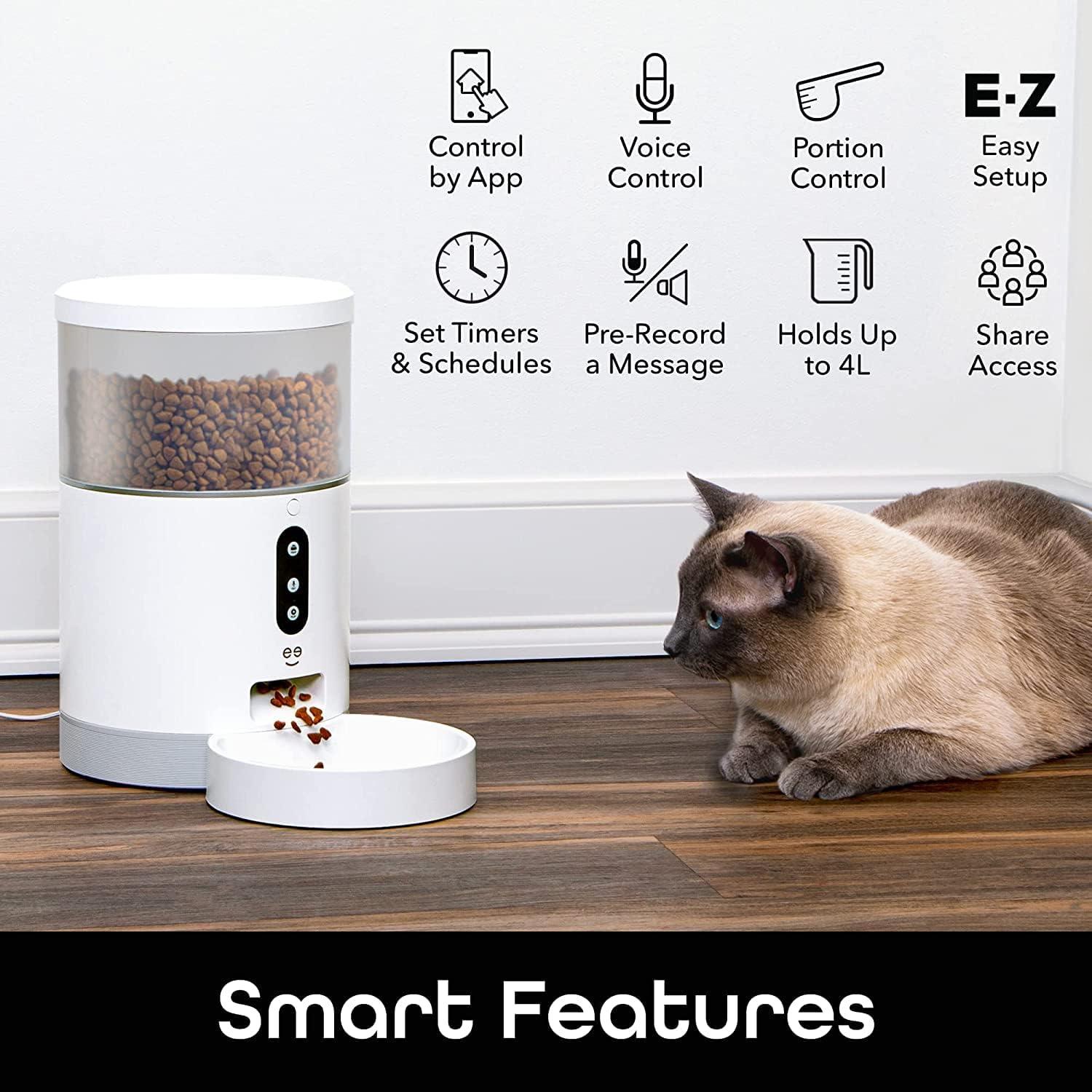 Alimentador Automático Geeni 4L para Perros y Gatos Wi-Fi