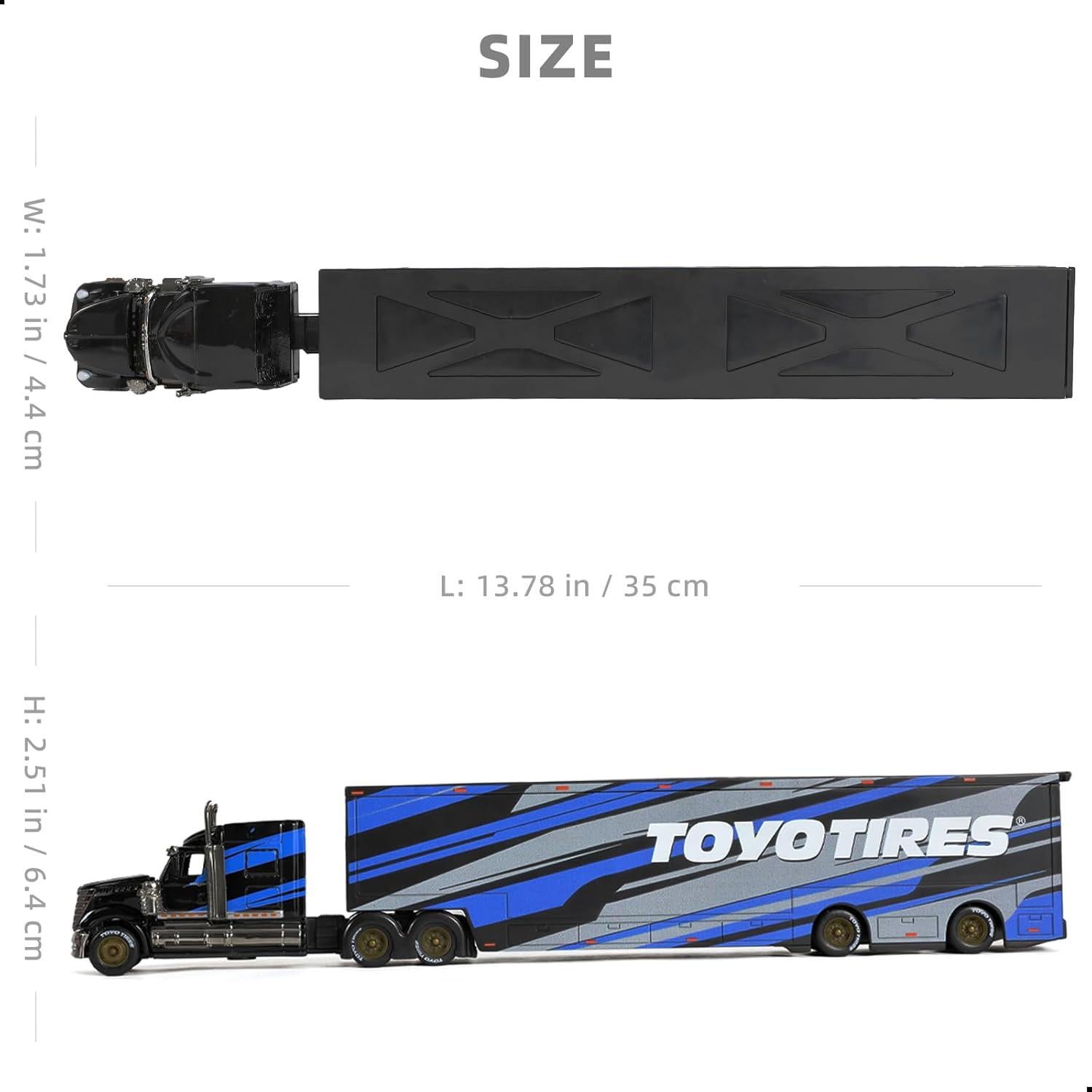 Camión Pesado International LoneStar 1:64 Metal Diecast Negro