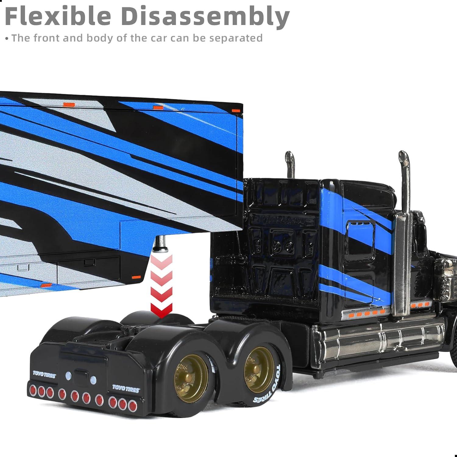 Camión Pesado International LoneStar 1:64 Metal Diecast Negro