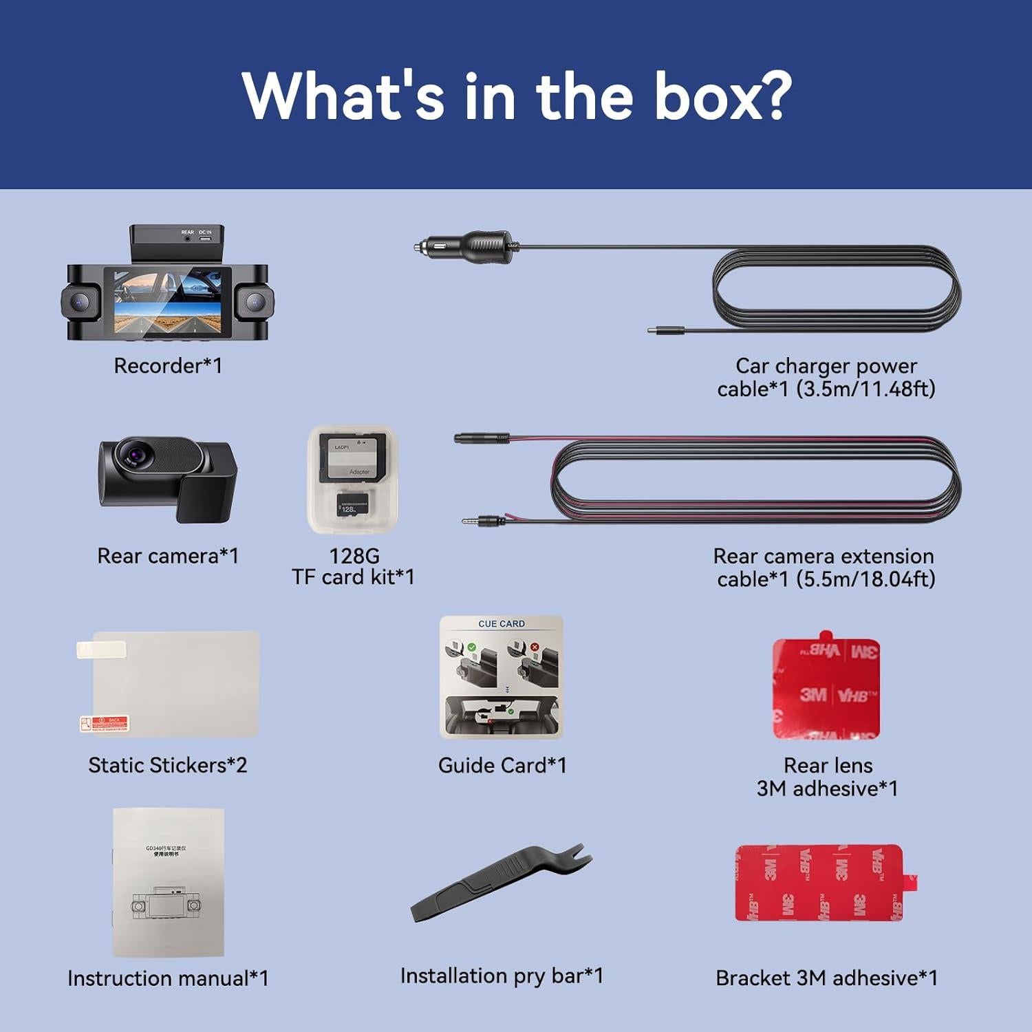 Cámara Dash 4K Roadwitness 4 Canales con GPS y WiFi 5G