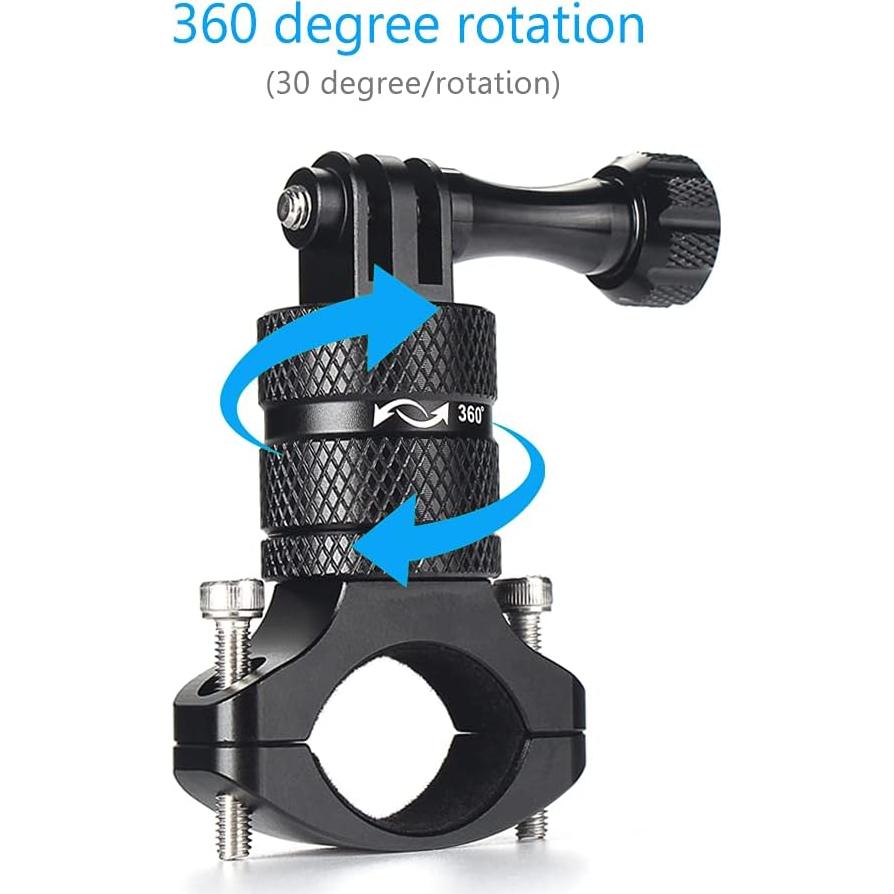 Soporte de Manillar HSU para Bicicleta y GoPro - Aluminio 360°