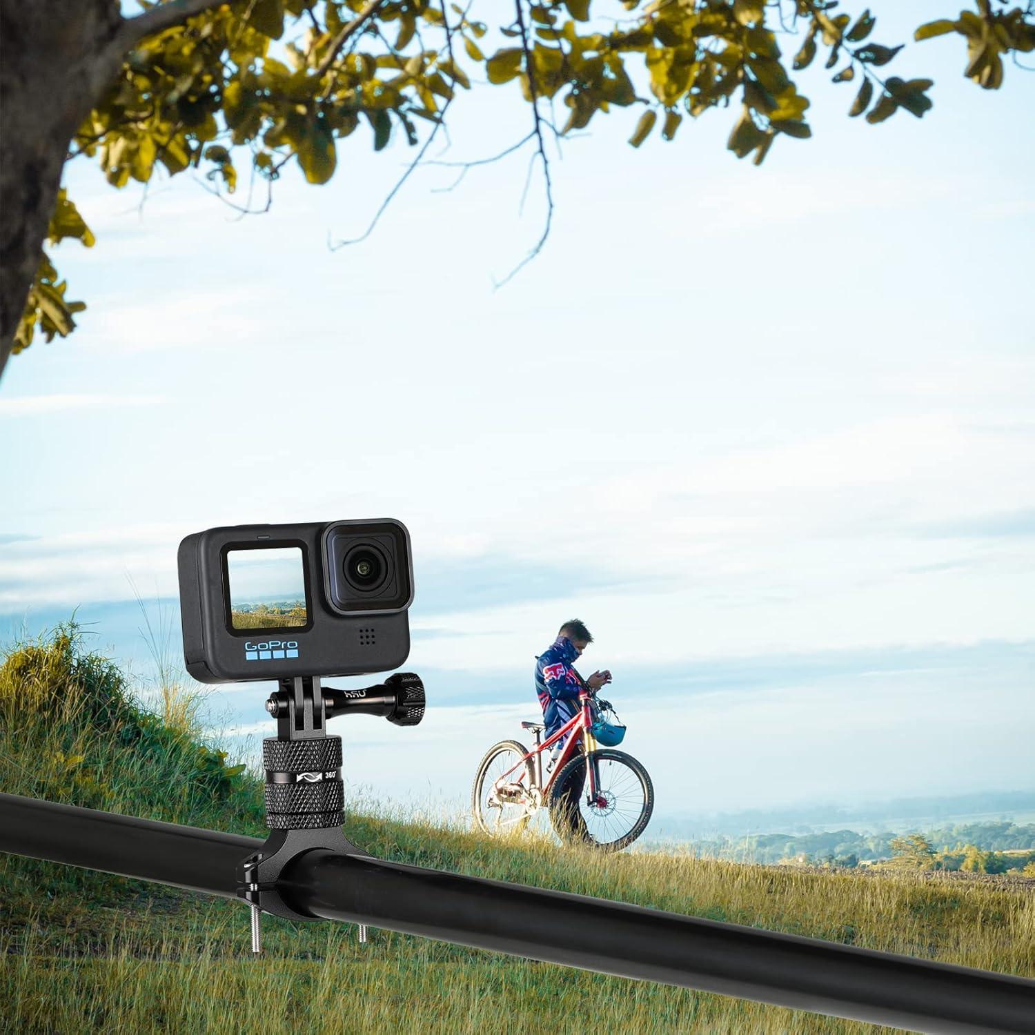 Soporte de Manillar HSU para Bicicleta y GoPro - Aluminio 360°