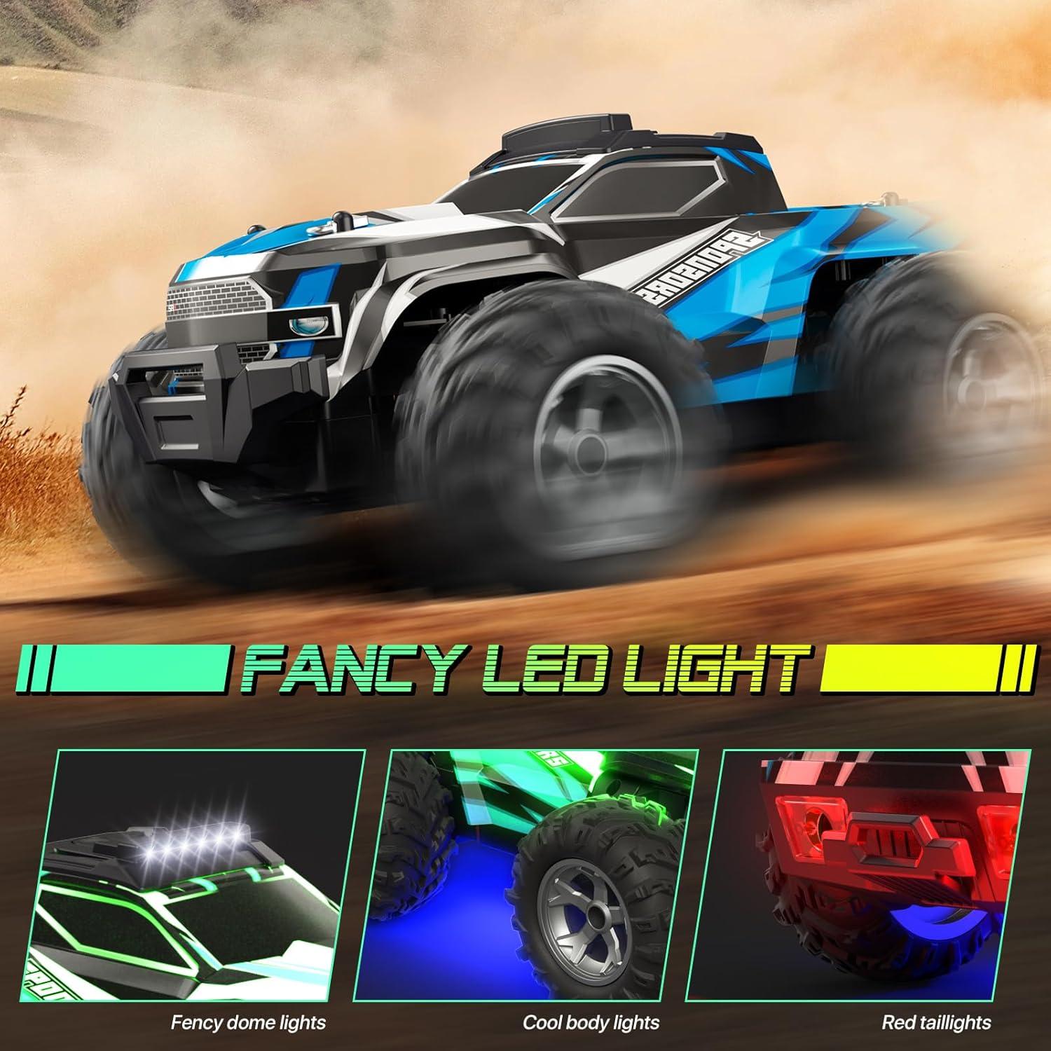 Coche RC Todo Terreno Resosese 2023 Azul 25Km/h LED