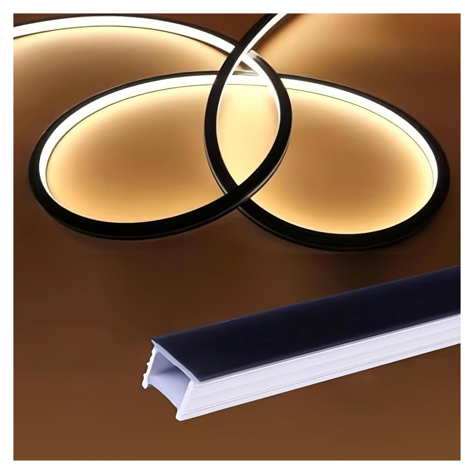 Canal LED de Silicona KSDLMPA 5M Flexible Recesado 12x12mm