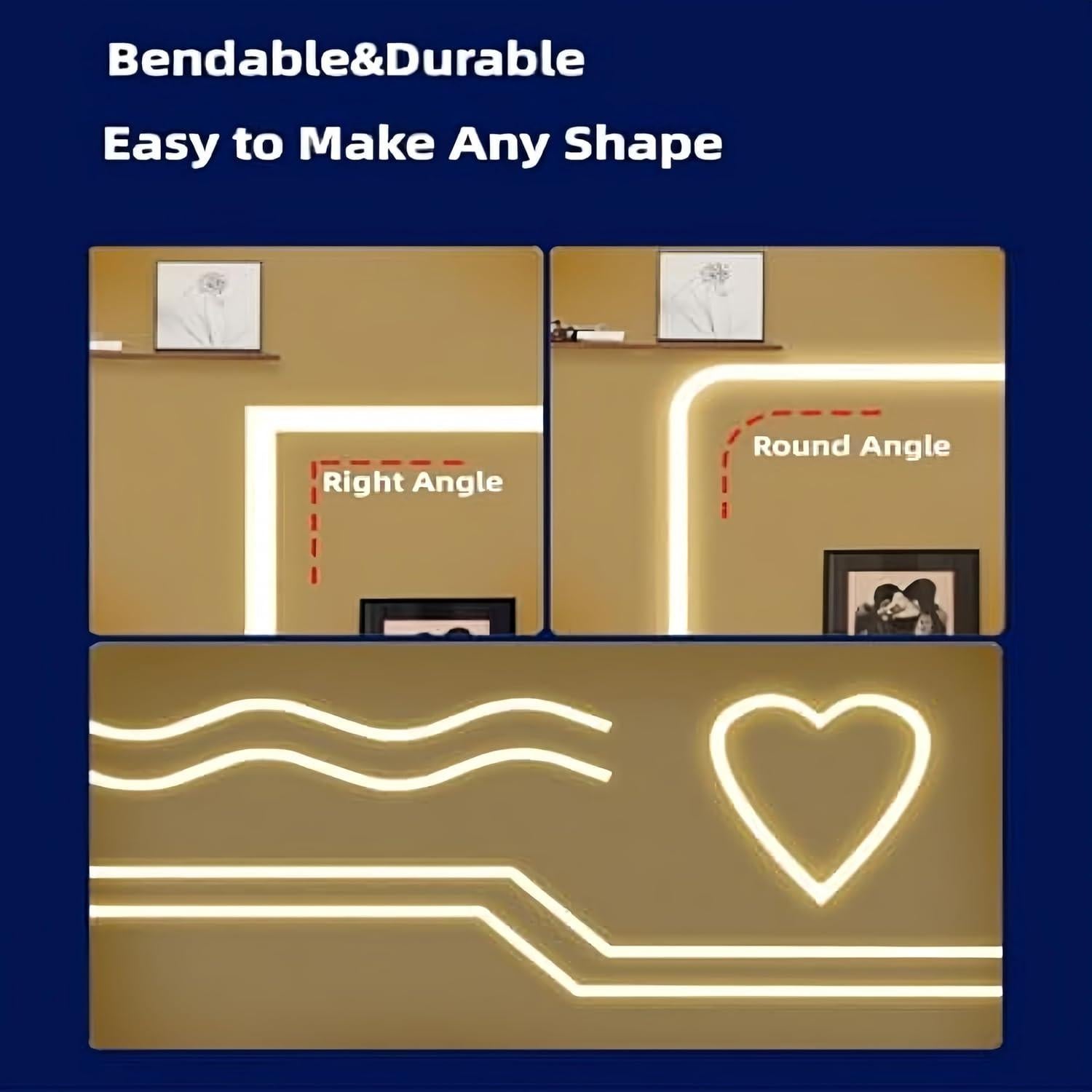 Canal LED de Silicona KSDLMPA 5M Flexible Recesado 12x12mm