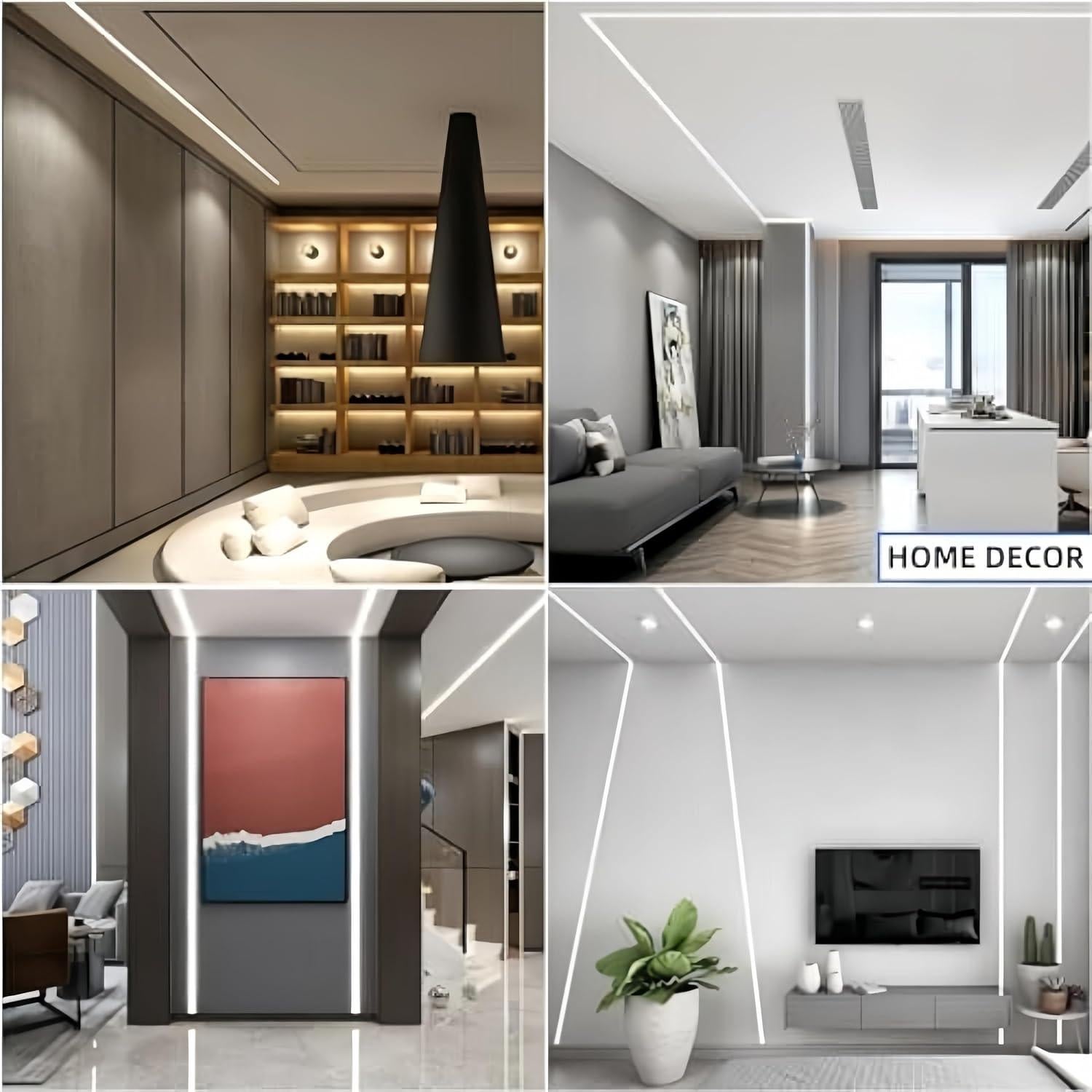 Canal LED de Silicona KSDLMPA 5M Flexible Recesado 12x12mm