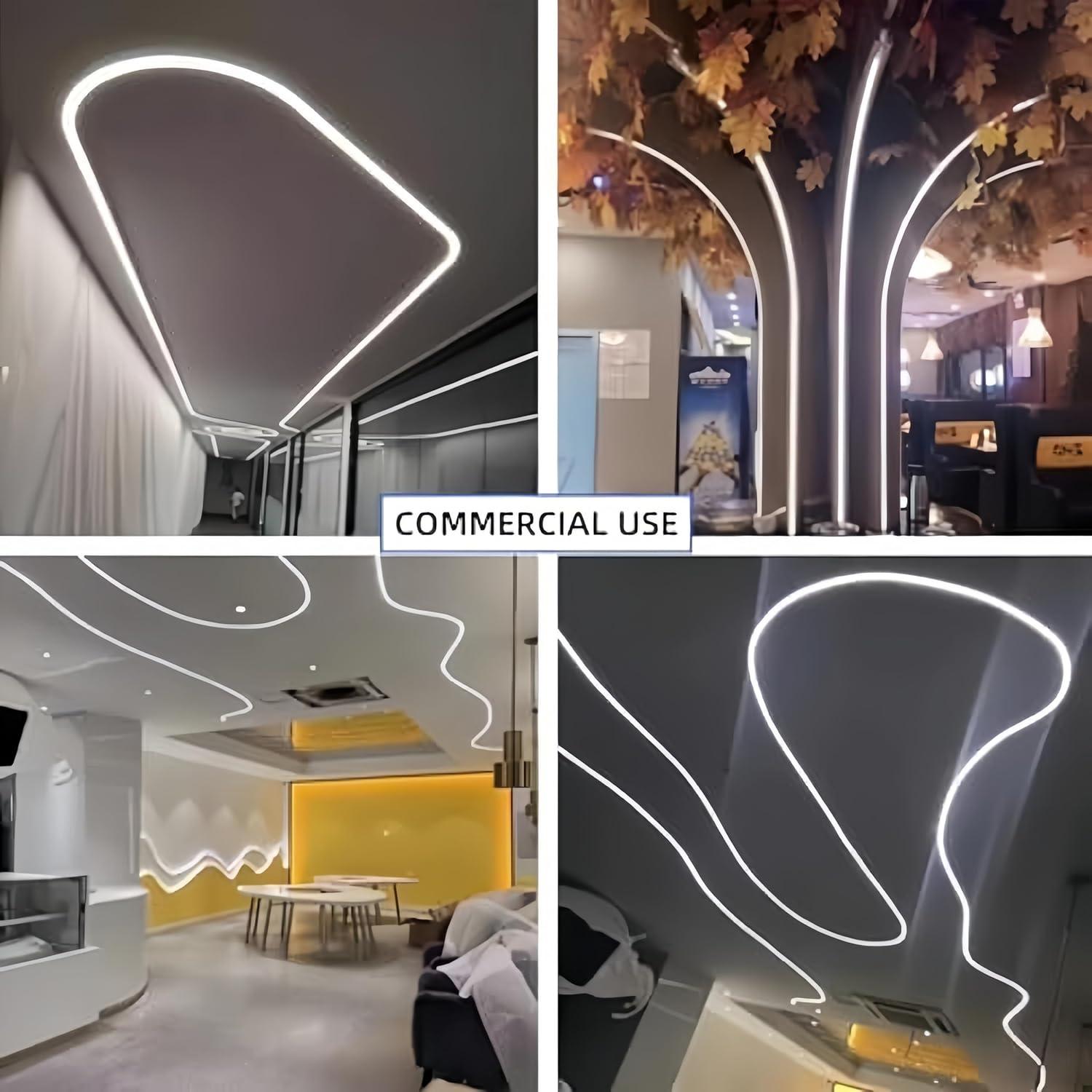 Canal LED de Silicona KSDLMPA 5M Flexible Recesado 12x12mm