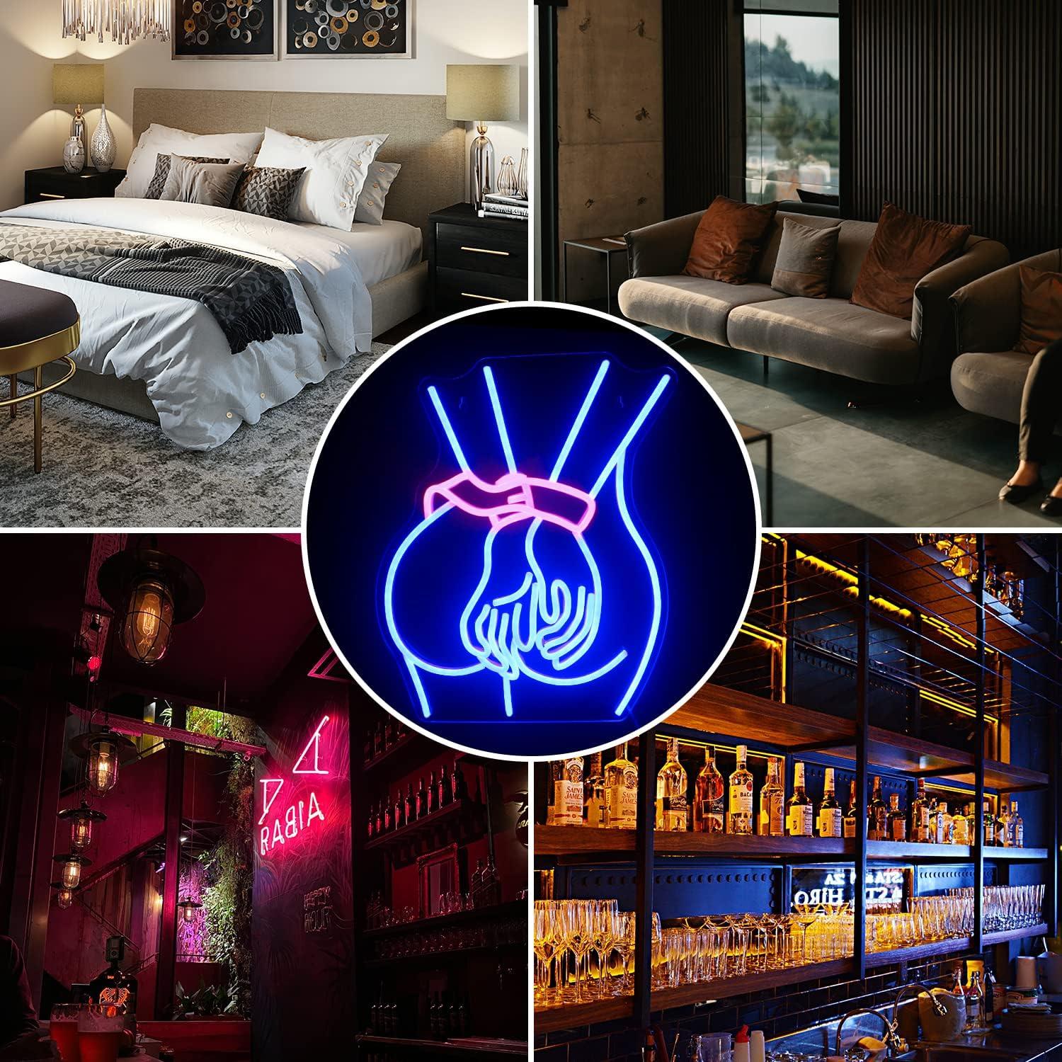 Luz de Neón Looklight LED Mujer 43.3x32.8cm Decoración