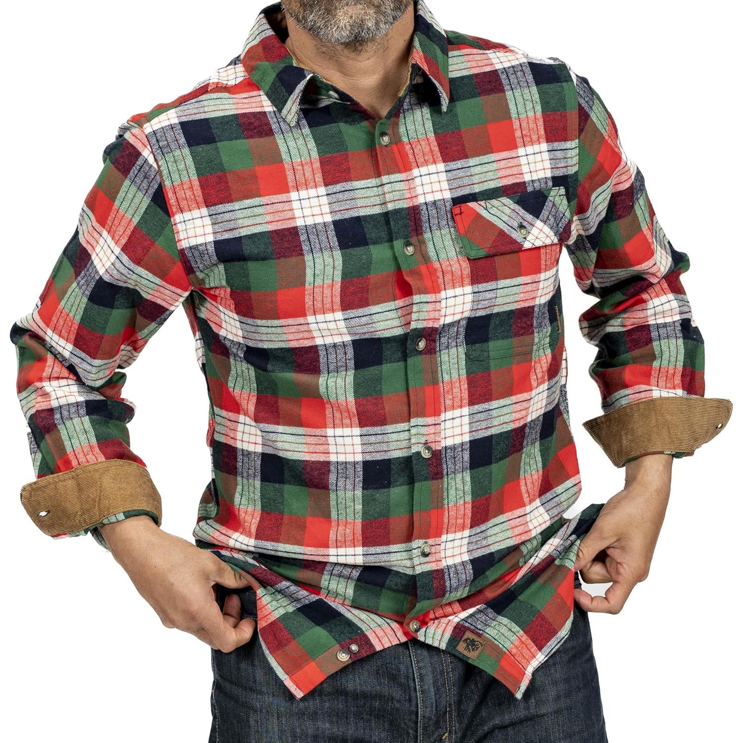 Camisa de Franela Buck Camp Legendary Whitetails Hombre Larga