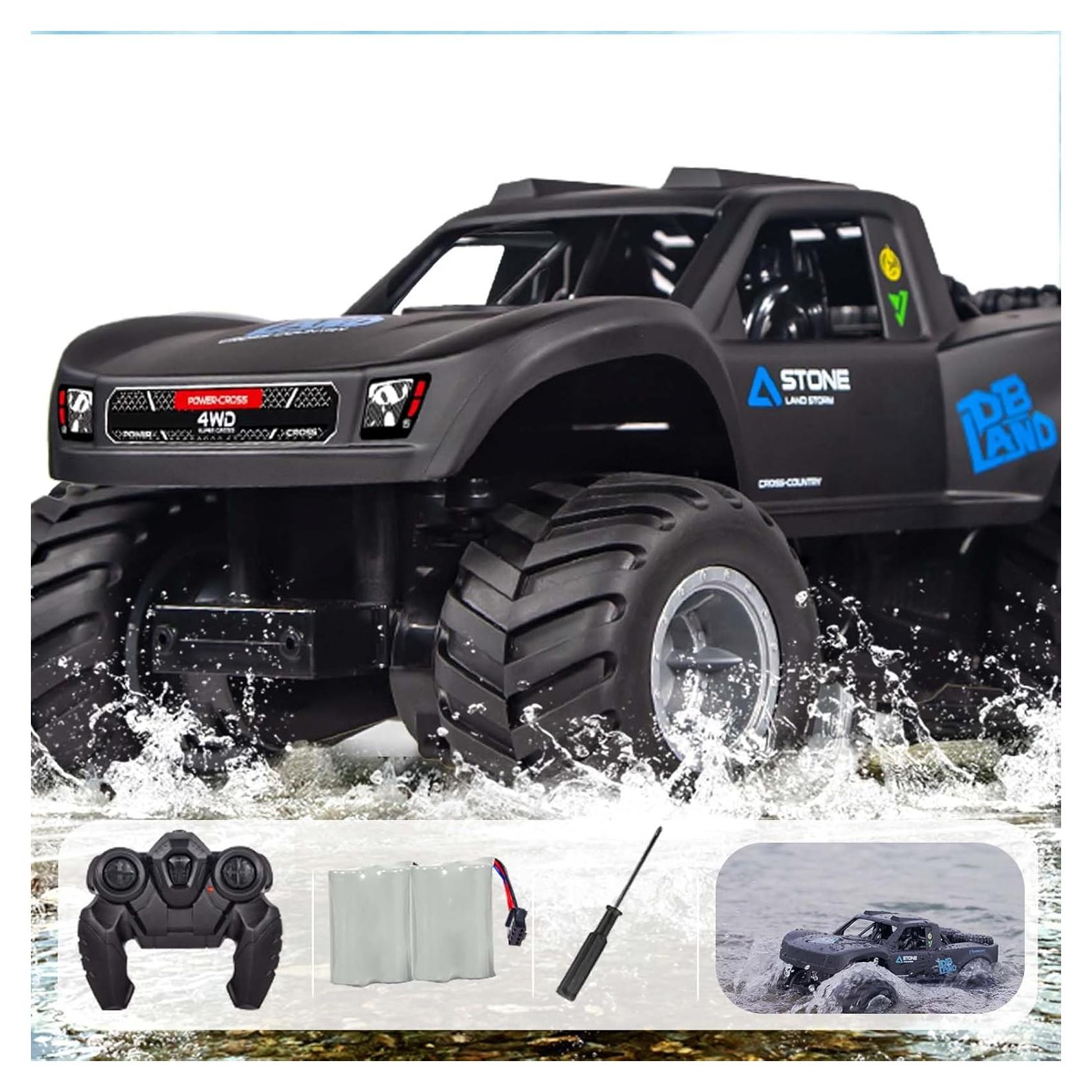 Coche RC Anfibio 1:16 KB KAIBO 4WD Azul con 2 Baterías