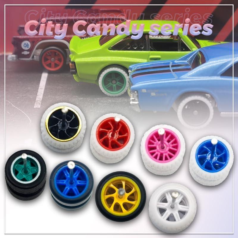 WAVEIST Hot Ruedas 1/64 para Modelos a Escala - 10 Juegos