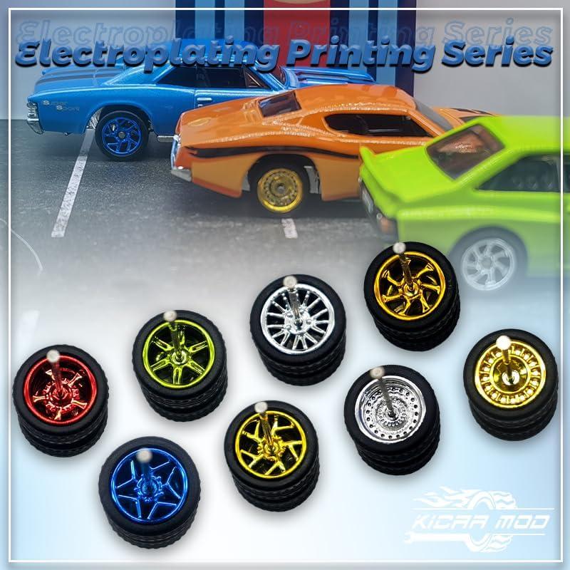 WAVEIST Hot Ruedas 1/64 para Modelos a Escala - 10 Juegos