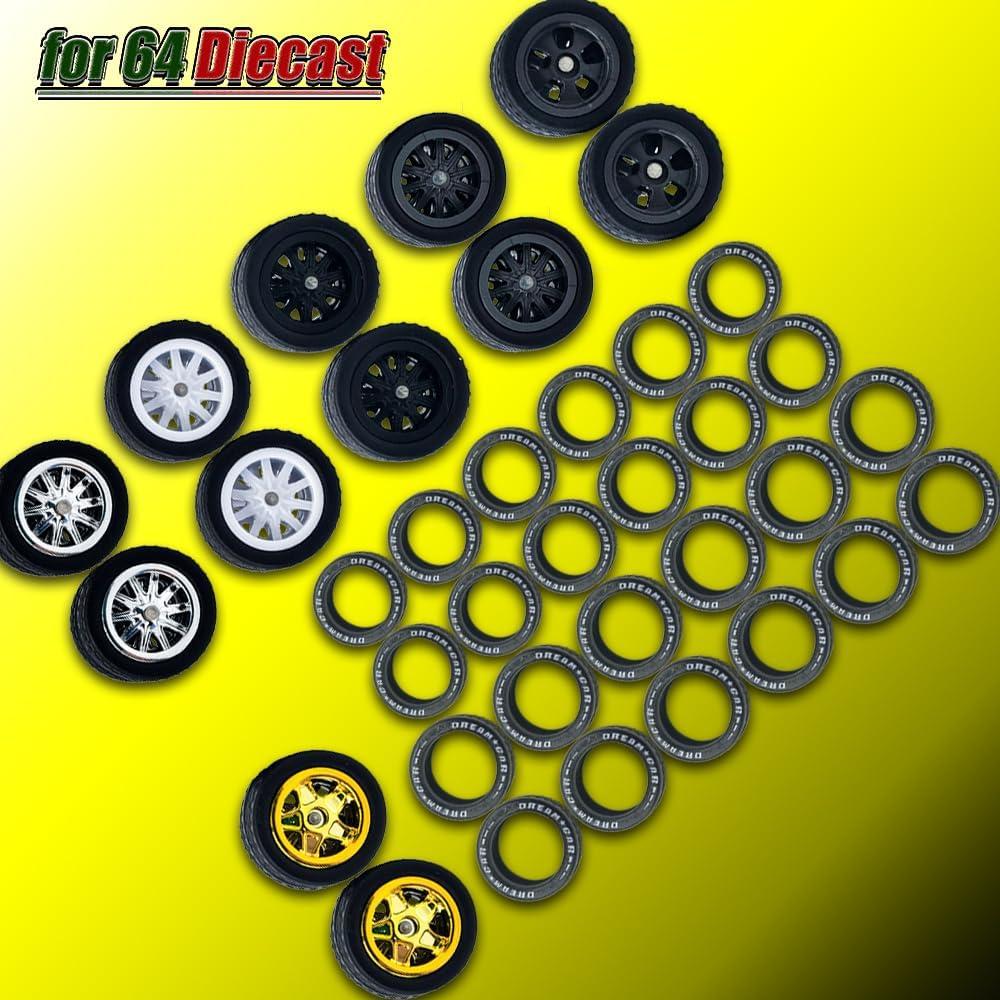 Ruedas y Neumáticos para Modelos 1/64 WAVEIST Sclass