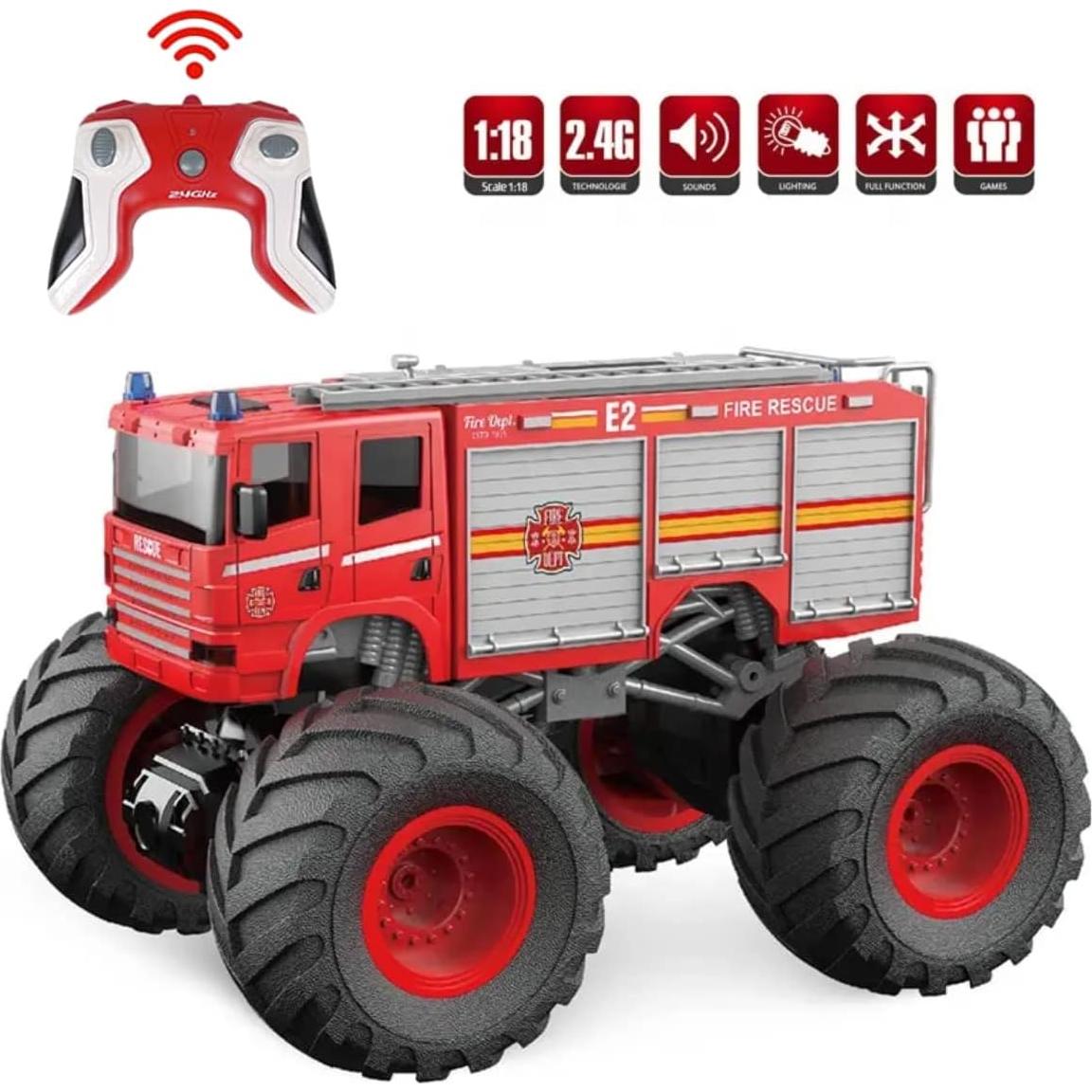 Camión Monstruo RC Liberty Imports 1:18 con Luces y Sonidos