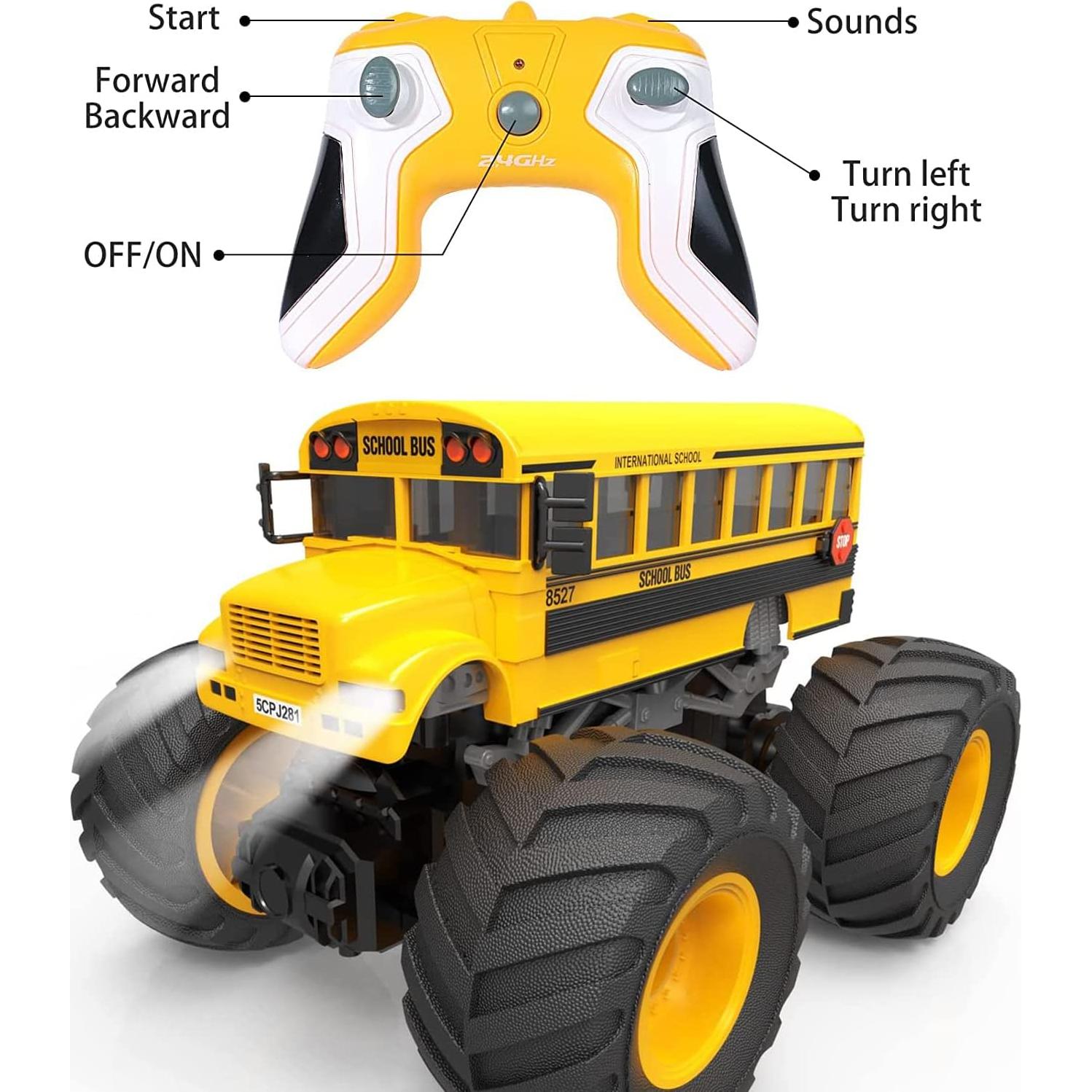 Camión Monstruo R/C Liberty Imports 1:18 con Luces y Sonidos